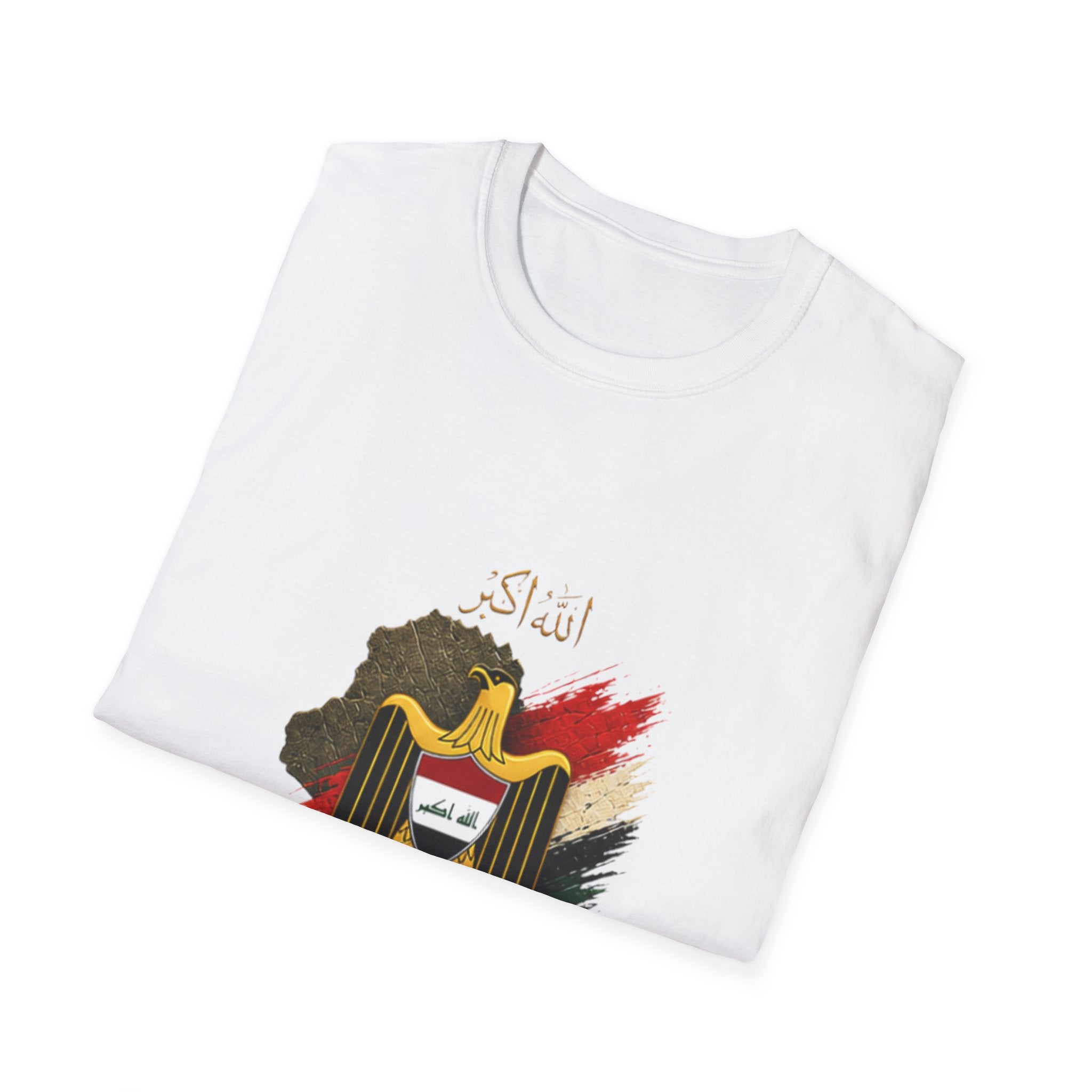 Iraq Coat of Arms T-Shirt — Iraqi Emblem & Flag Graphic Tee