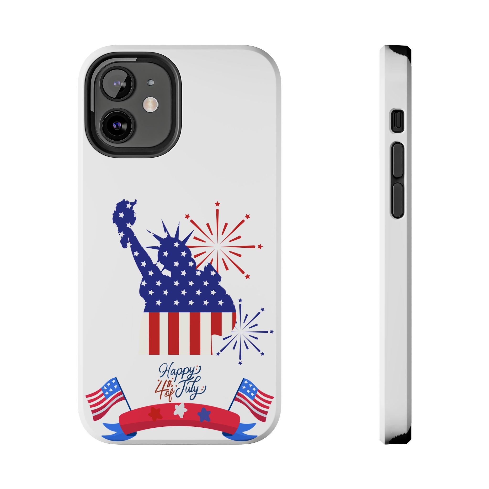 4th of July Tough Phone Case — Statue of Liberty USA Flag Design