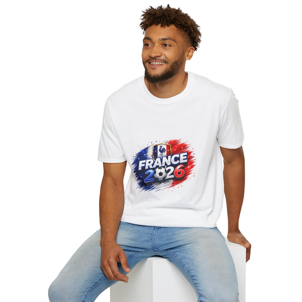 France 2026 Soccer Cup T‑Shirt — French Flag & Trophy Fan Tee
