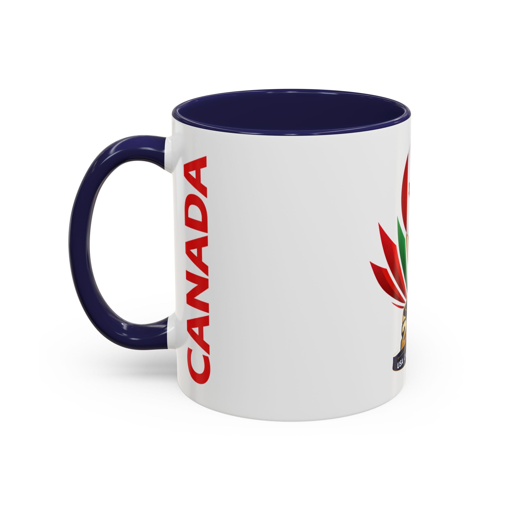 Canada 2026 Soccer Trophy Accent Coffee Mug — USA Canada Mexico Tournament Souvenir (11/15oz)