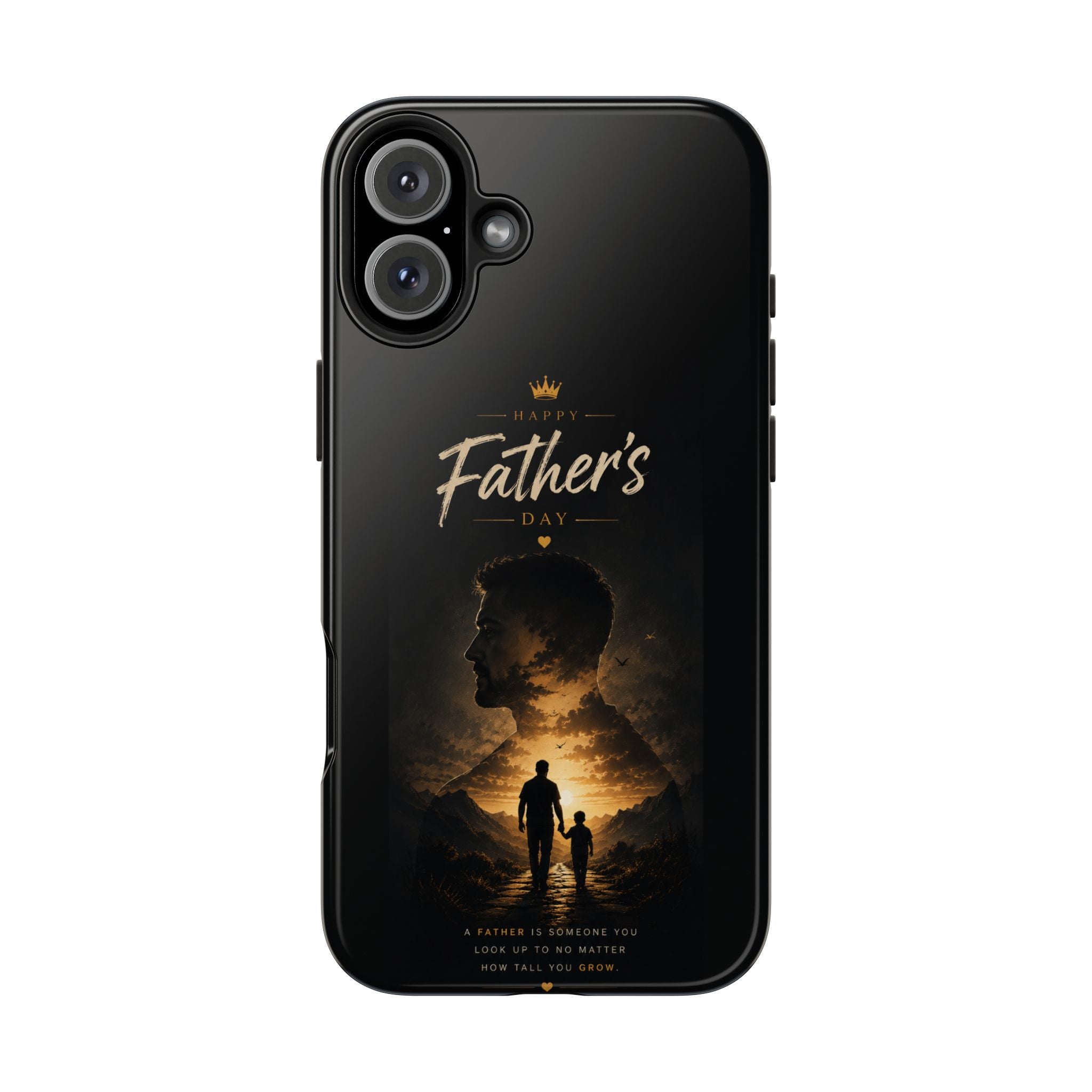 Father's Day Tough Phone Case – Silhouette Dad & Child Tribute