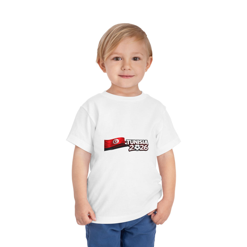 Tunisian Toddler Tee – Tunisia 2026 Flag Design