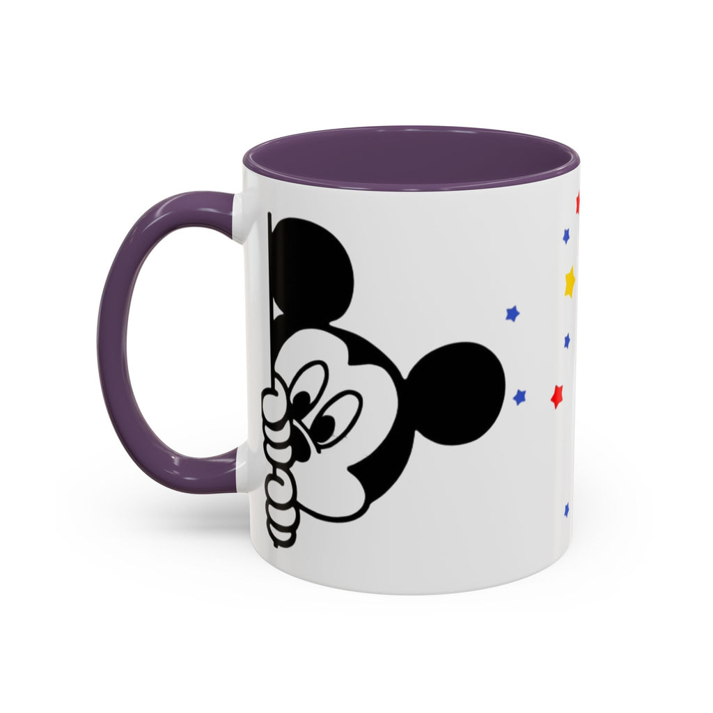 Mickey Mouse Accent Coffee Mug – Stars Pattern (11 oz)