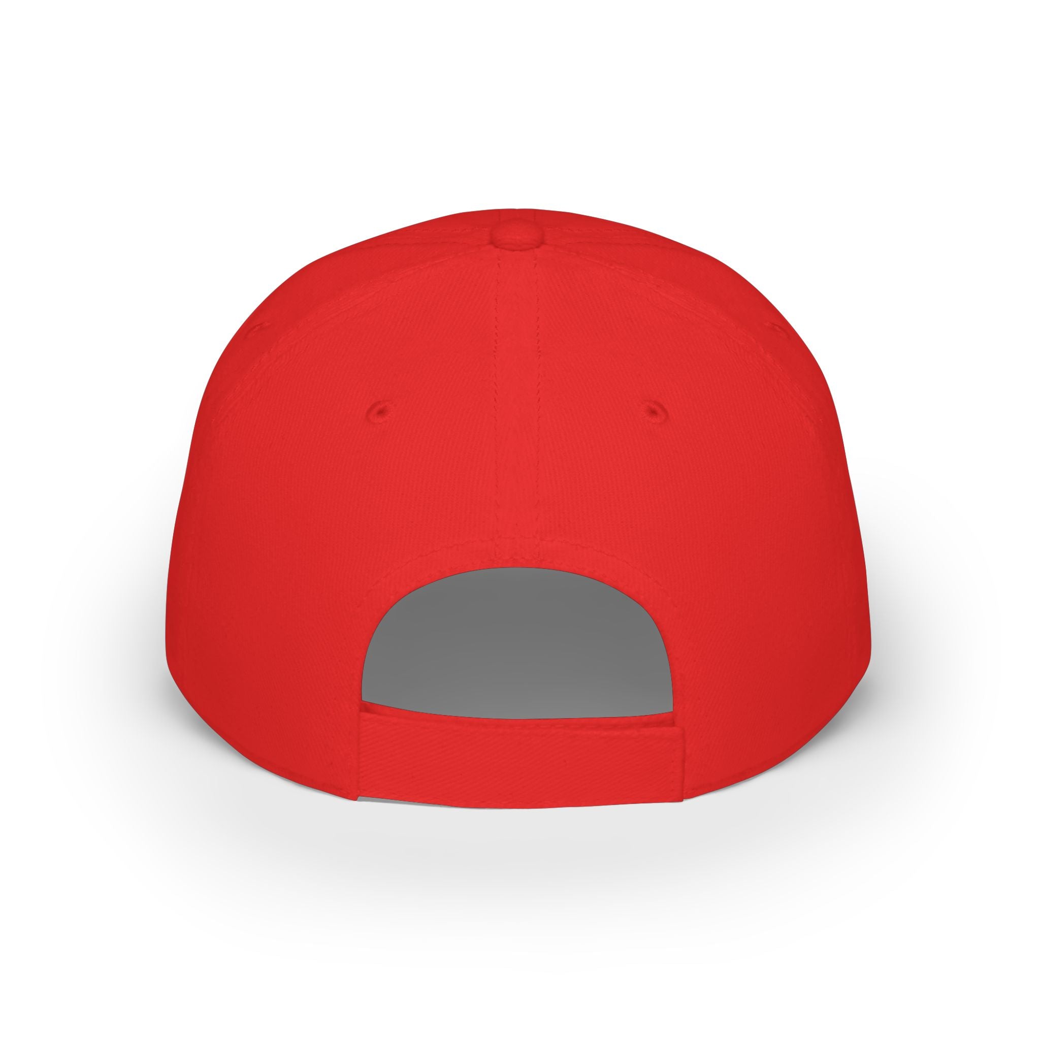 Corgi Pawprints Low Profile Baseball Cap — "My Rescue Dog Has My Heart" Red Cap
