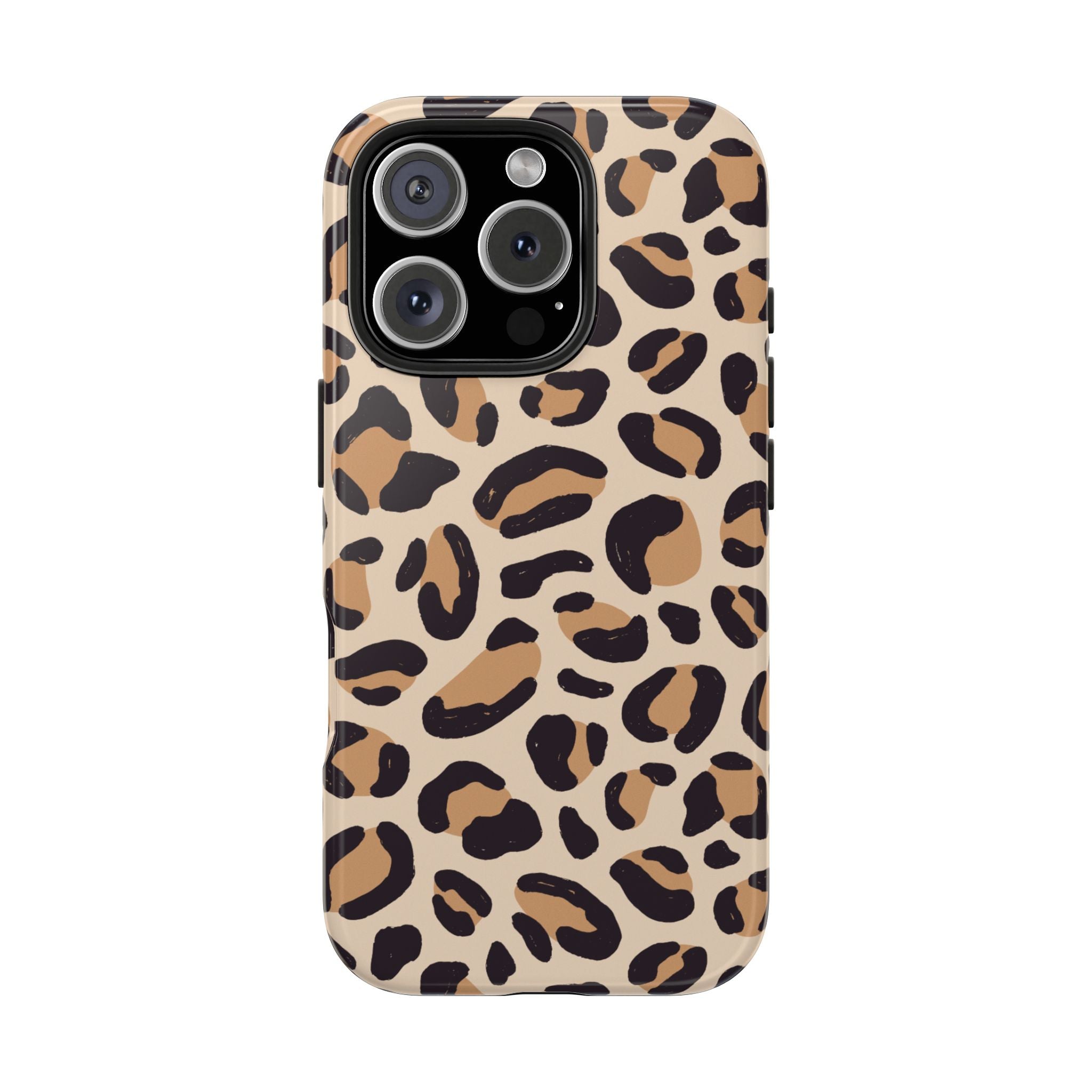 Leopard Print Tough Phone Case – Durable Glam Protective Cover