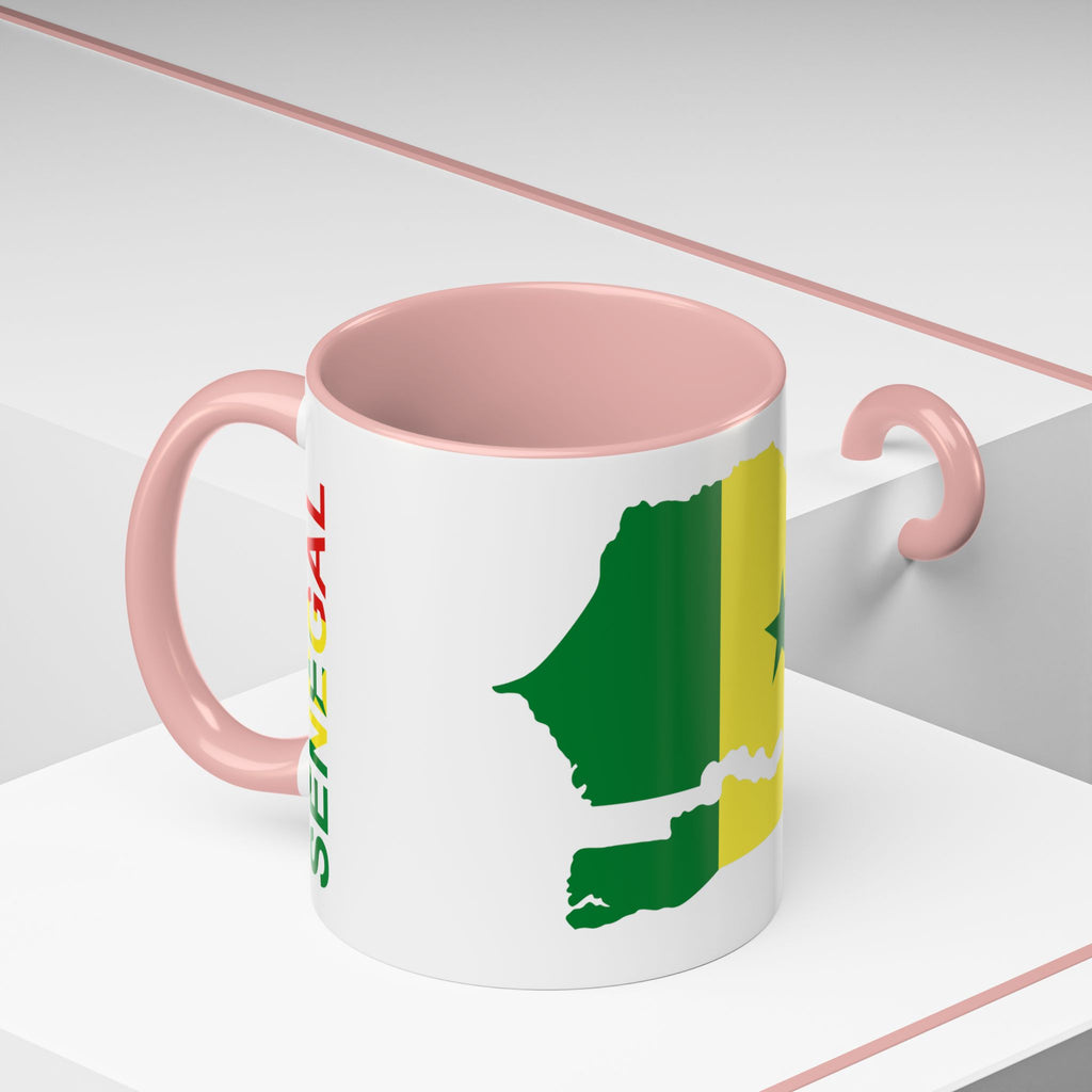 Senegal Flag Map Accent Coffee Mug – Pride Gift for Senegalese Coffee Lovers