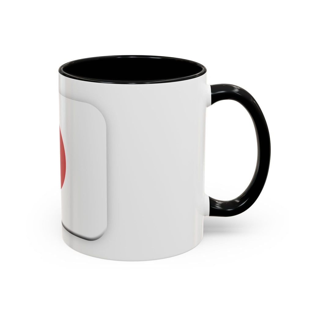 Japanese Minimal Red Dot Accent Coffee Mug — Modern Japanese Flag Inspired Ceramic Mug (11/15oz)