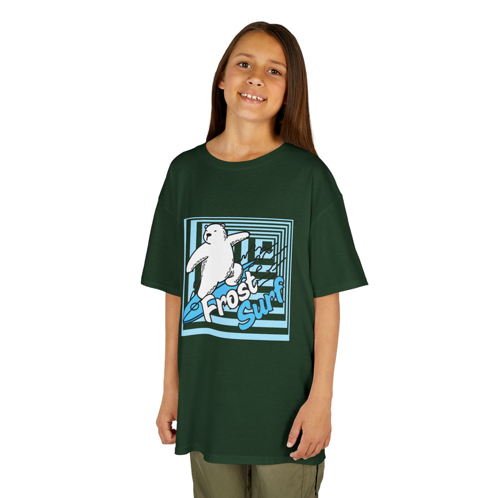 Kids Tee — 'Frost Surf' Polar Bear Surfing Graphic