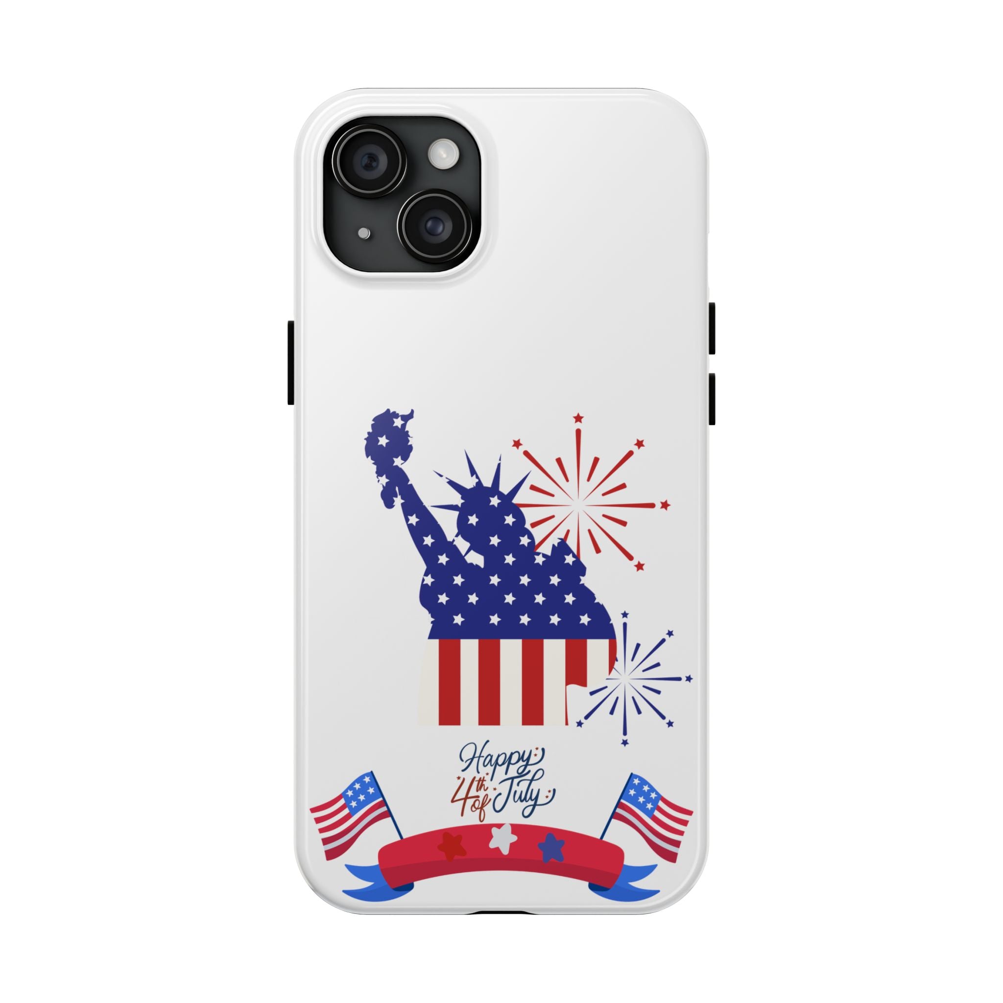 4th of July Tough Phone Case — Statue of Liberty USA Flag Design