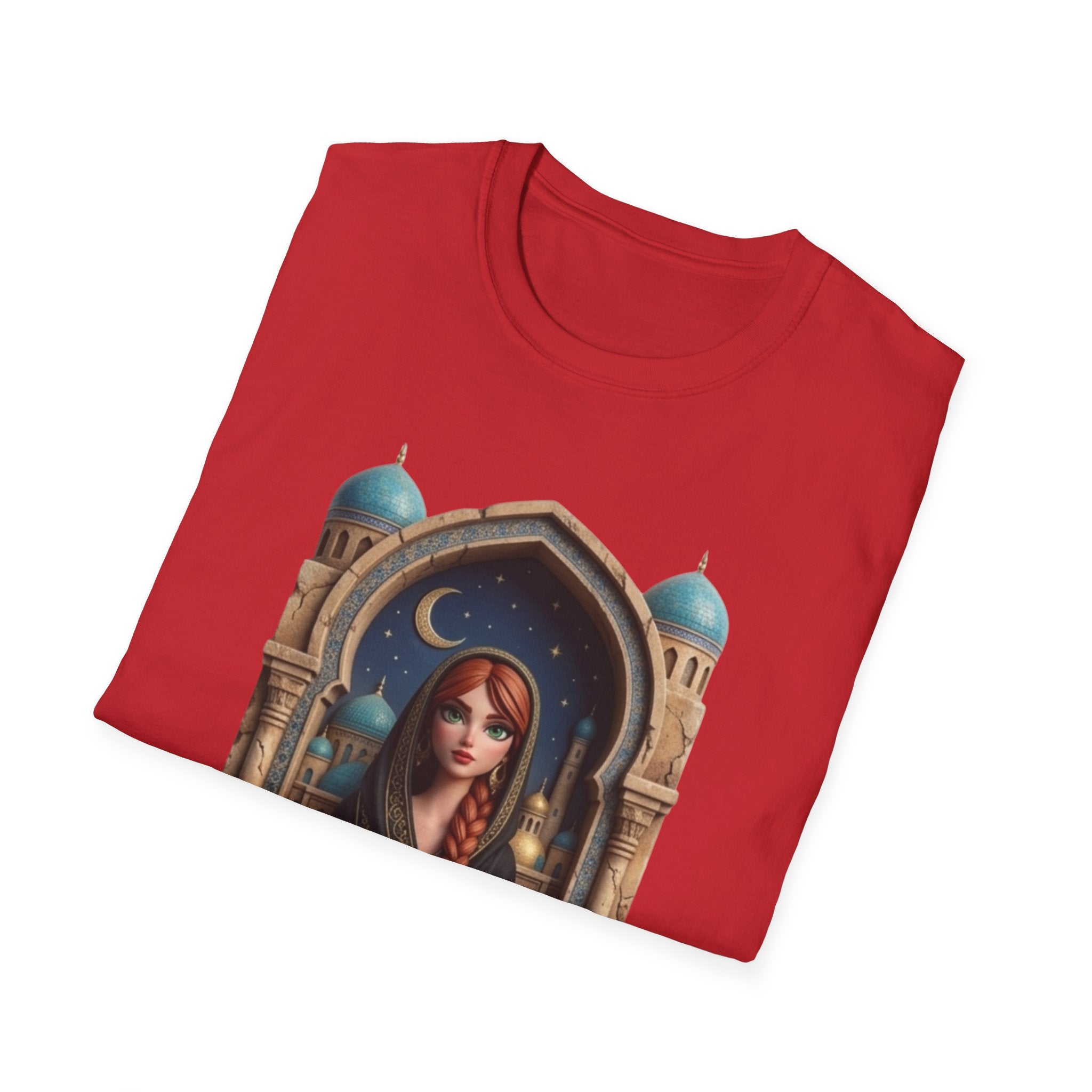Arabic Princess Portrait T-Shirt — Middle Eastern Archway Art Tee