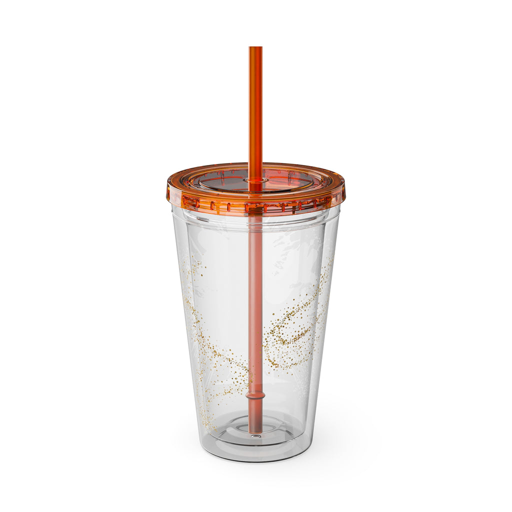 Minnie Mouse Sunsplash 16oz Tumbler with Straw
