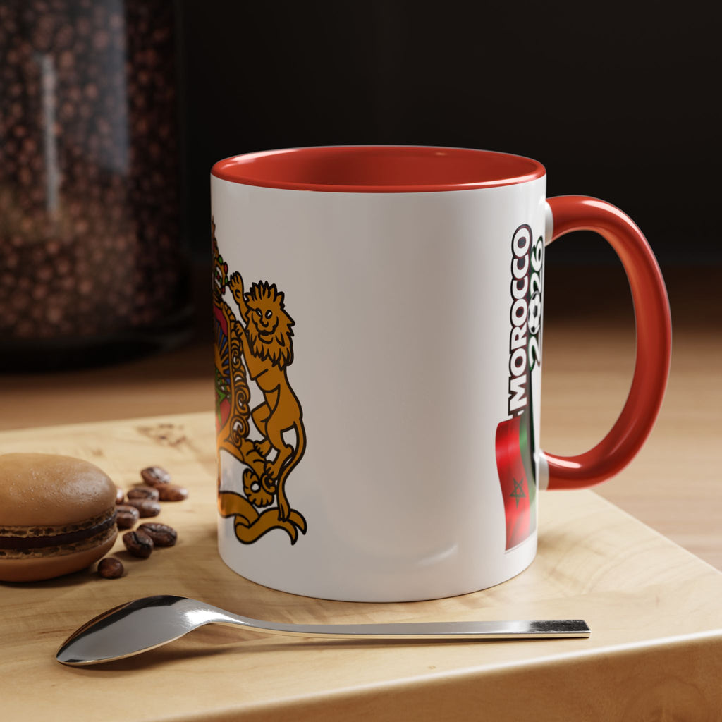 Morocco Coat of Arms Accent Coffee Mug – Moroccan Flag 11/15oz