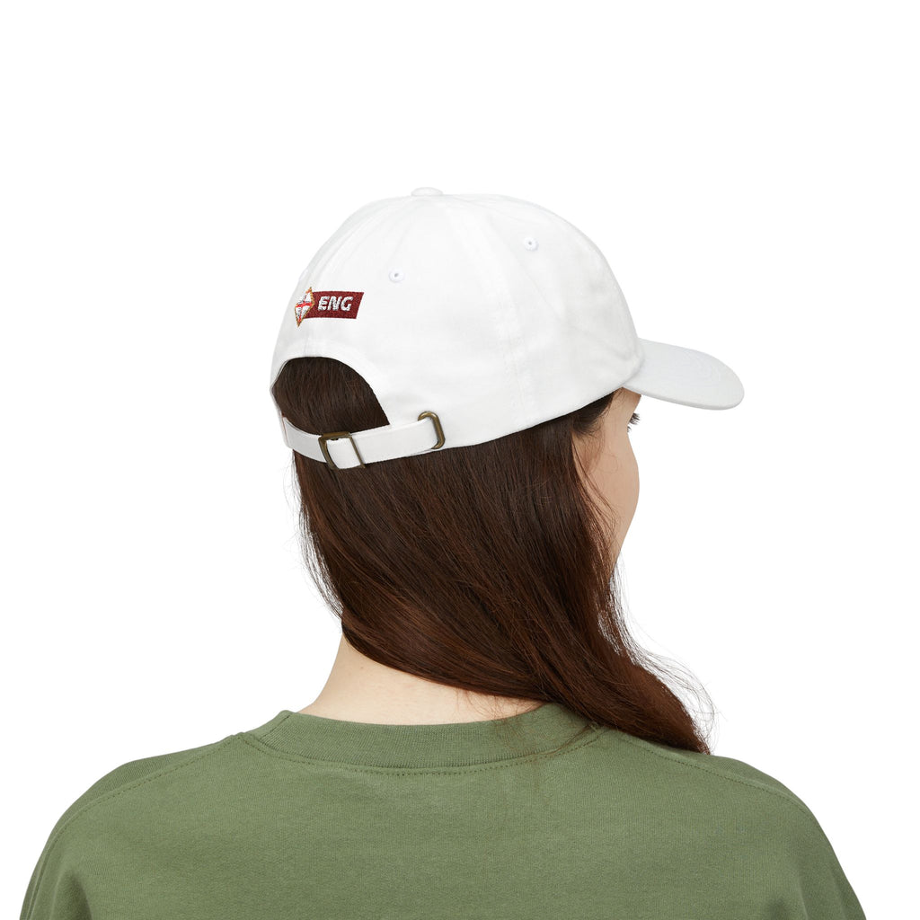 England 2026 Soccer Dad Cap — Retro Flag Embroidered Baseball Hat