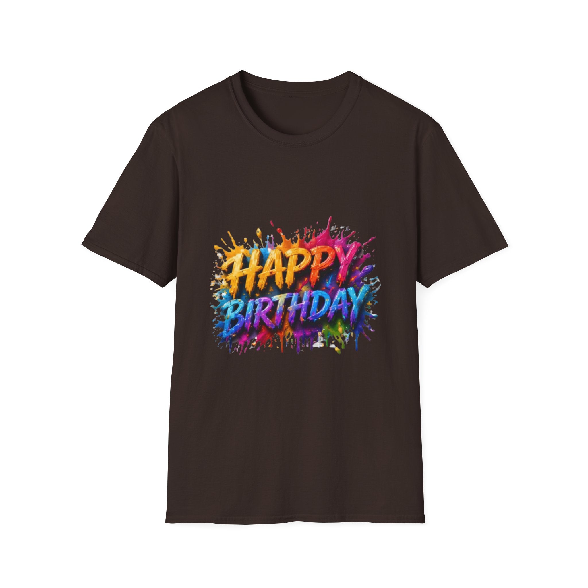 Happy Birthday Color Splash T-Shirt