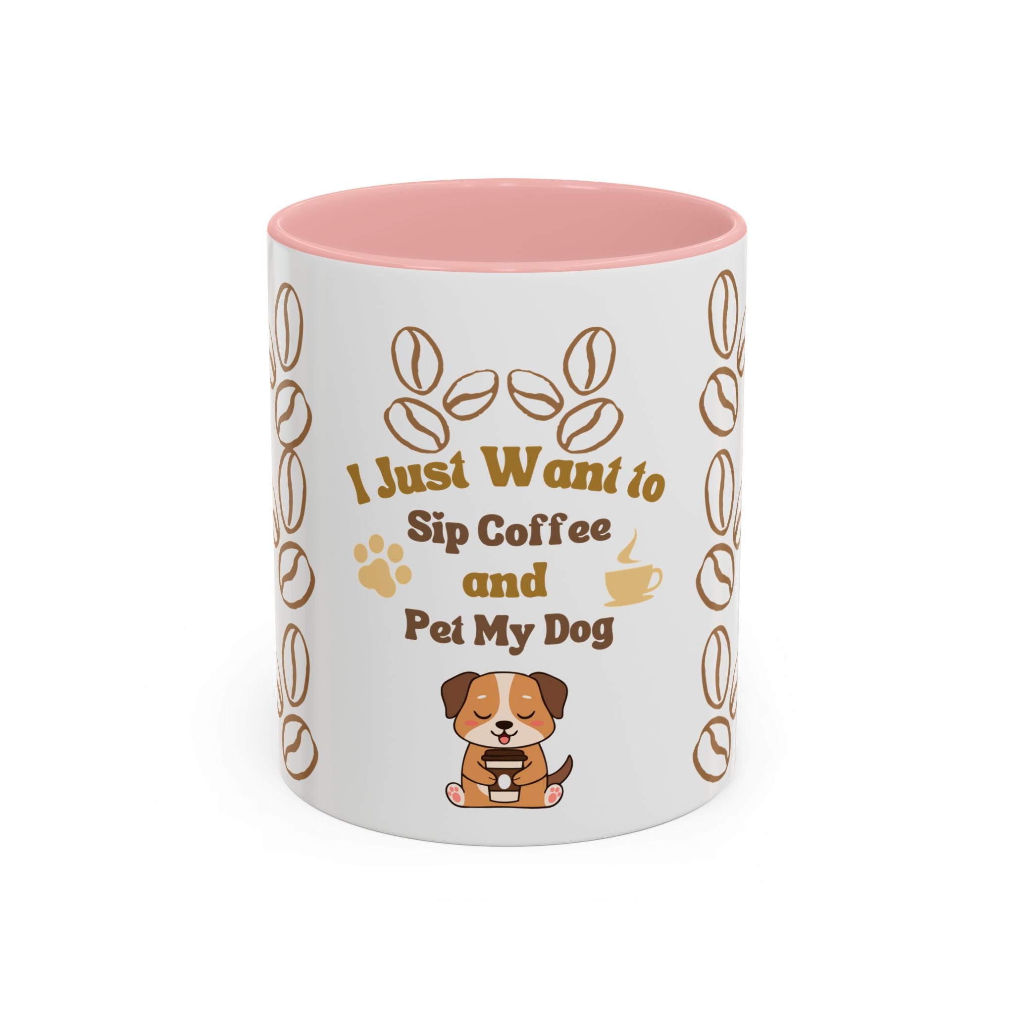 coffee & dog Accent Coffee Mug (11, 15oz)