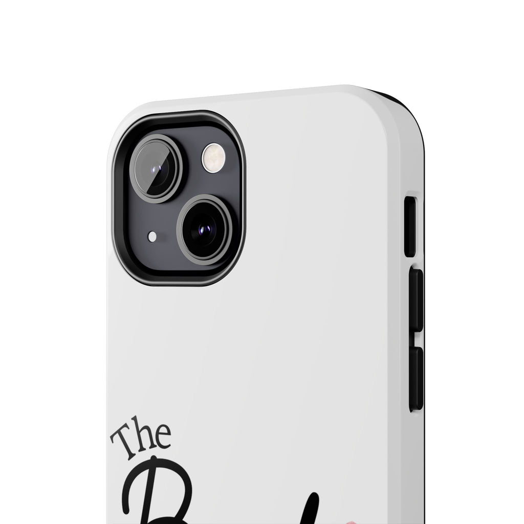 Bride Tough Phone Case — "The Bride" Script with Pink Heart | Bachelorette & Wedding Accessory
