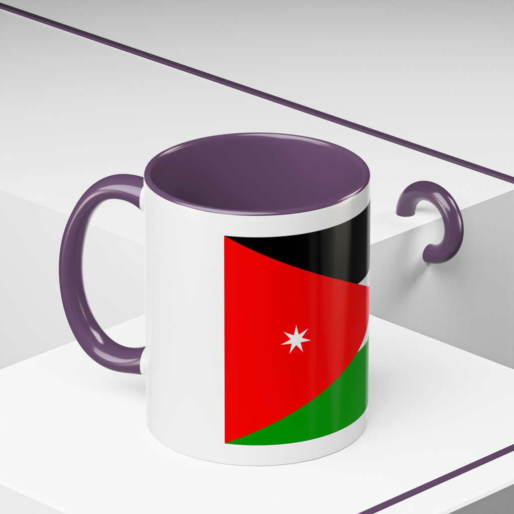 Jordan Flag Accent Coffee Mug – Patriotic Jordanian Tea & Coffee Cup (11/15oz)