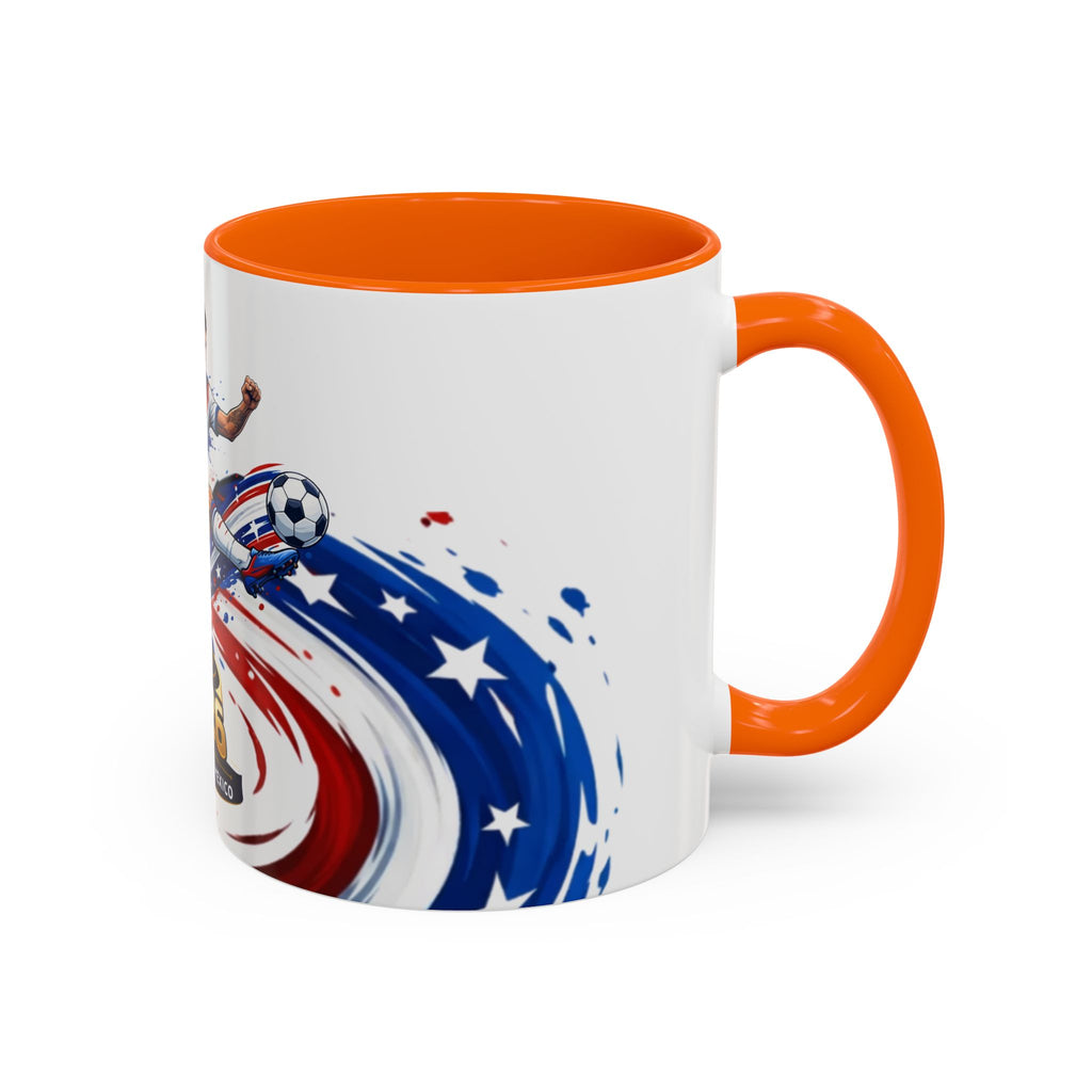 2026 CONCACAF Soccer Champion Accent Mug — USA Canada Mexico  Cup Qualifier Design