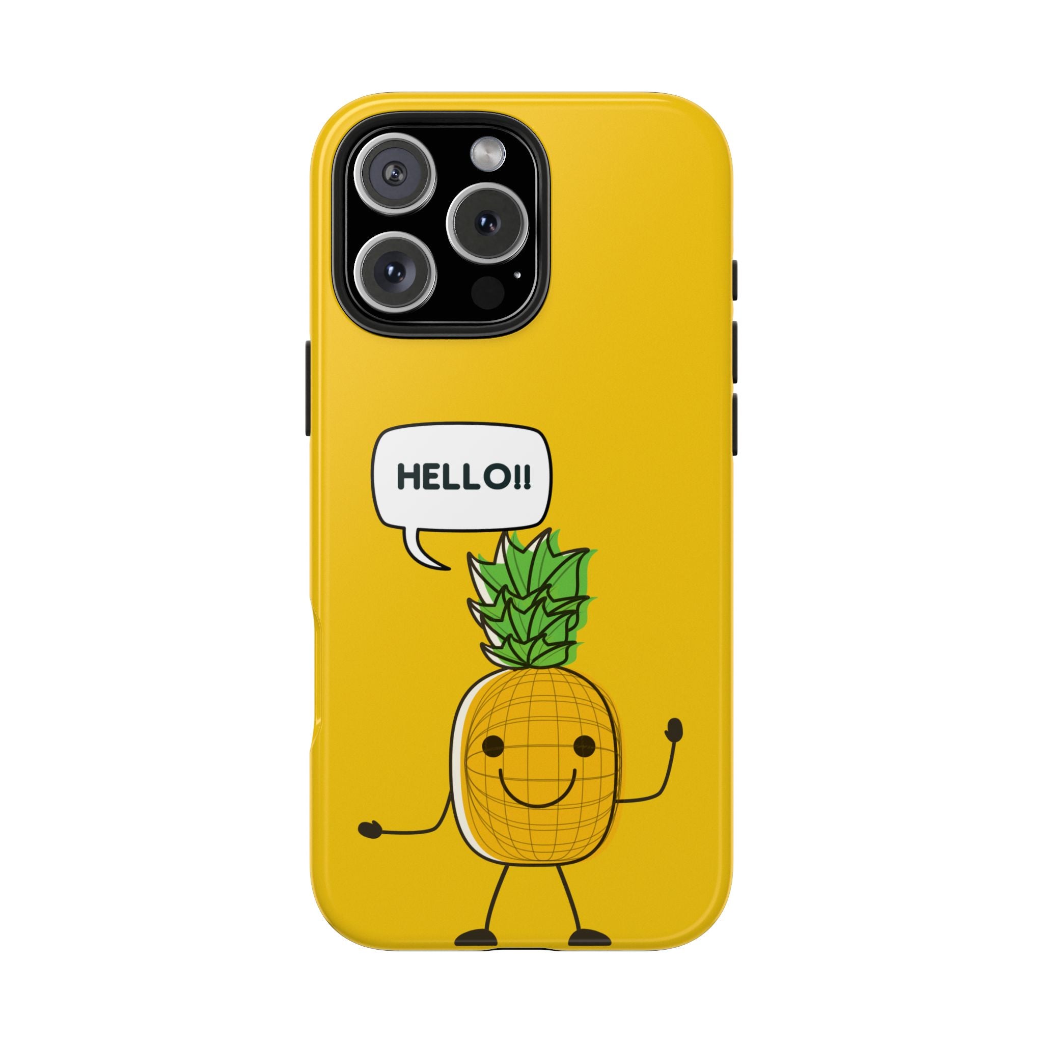 Pineapple 'HELLO!!' Tough Phone Case