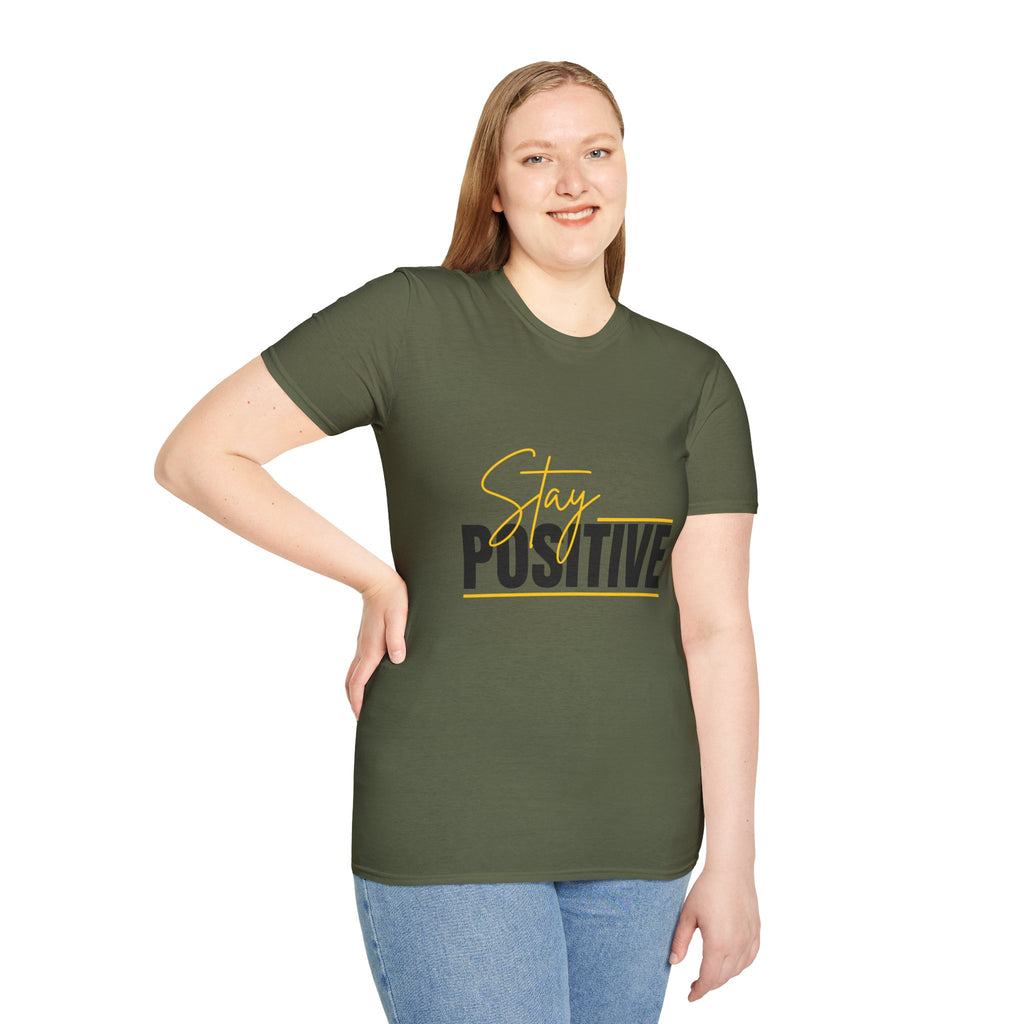 Stay Positive T-Shirt — Inspirational Motivational Graphic Tee