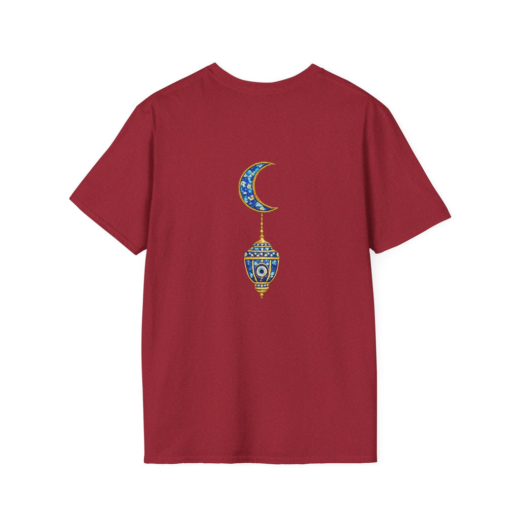 Evil Eye Crescent Lantern T‑Shirt — Protective Nazar Tee with Moon Lantern Design