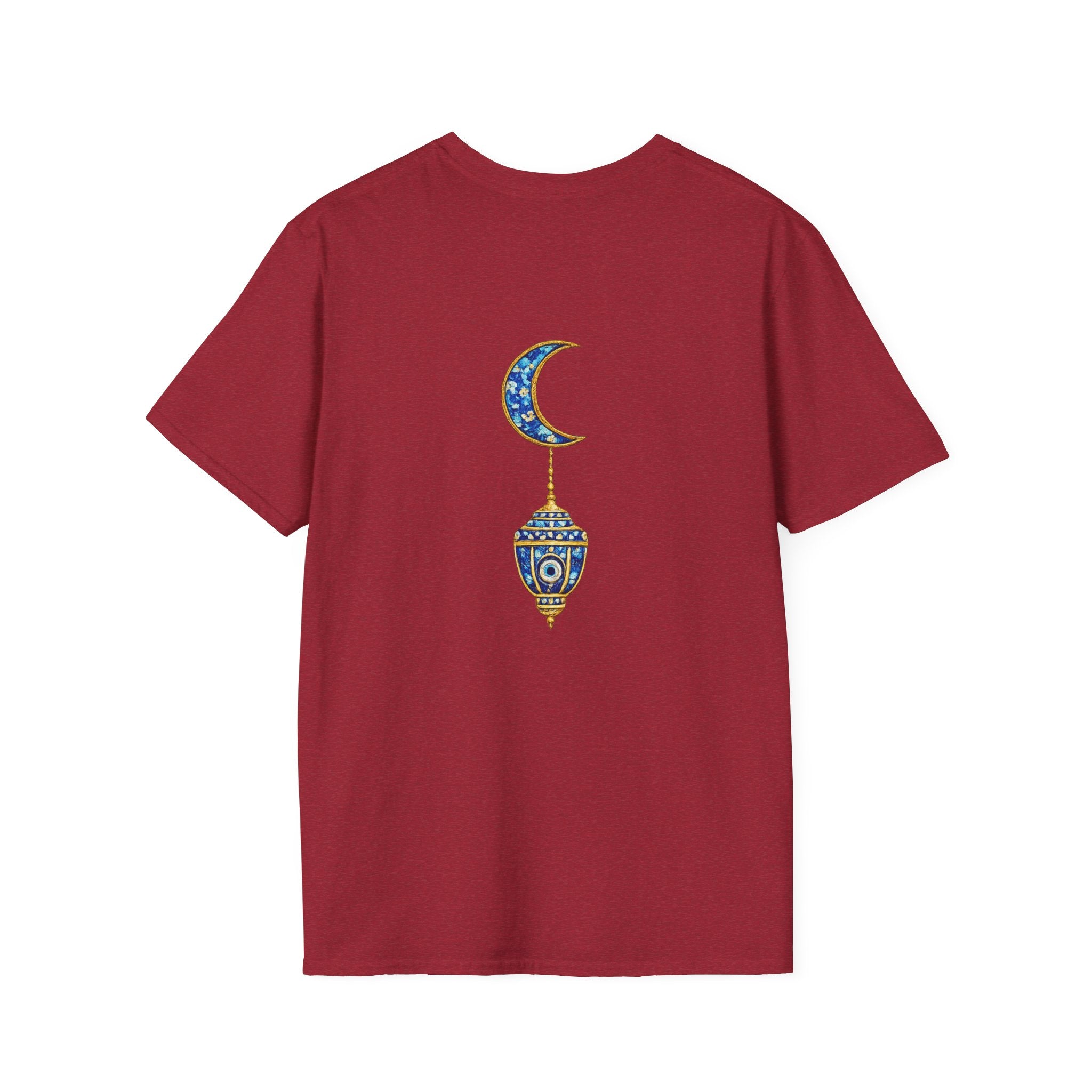 Evil Eye Crescent Lantern T‑Shirt — Protective Nazar Tee with Moon Lantern Design