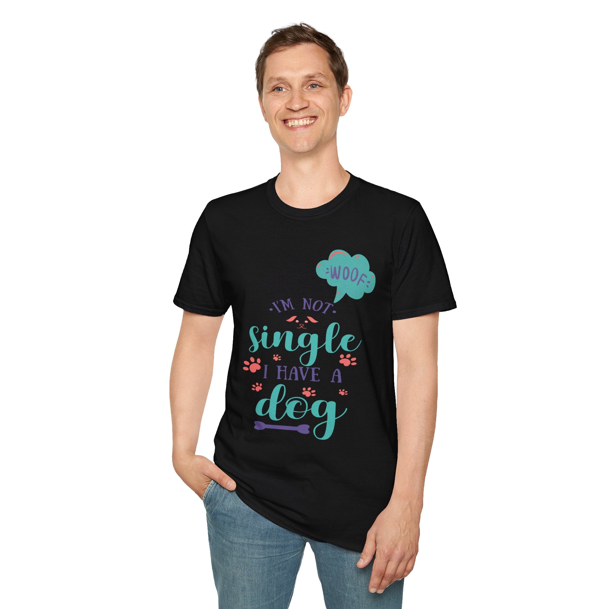 Dog Lover T-Shirt — “I’m Not Single I Have a Dog” Cute Pet Owner Tee
