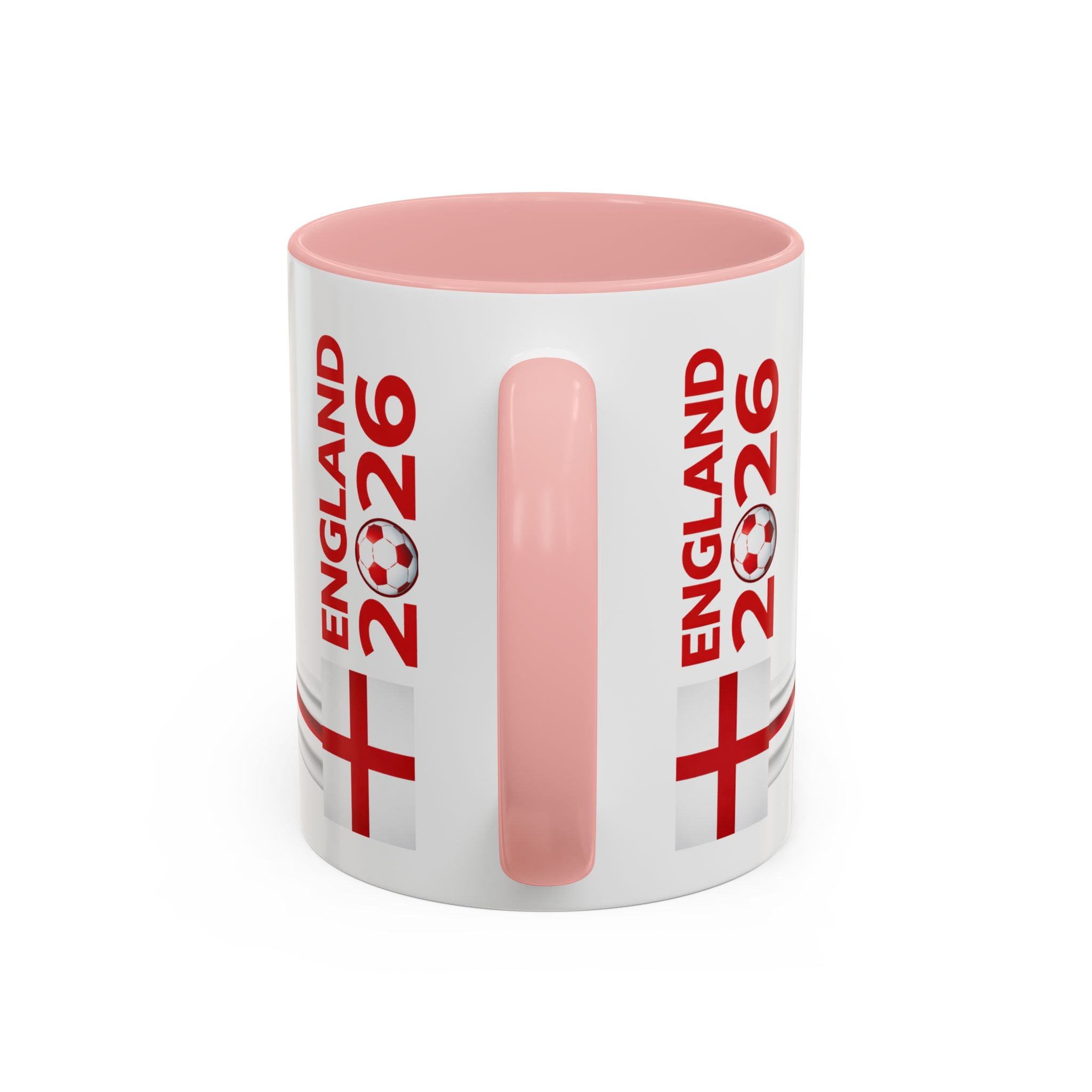 England 2026 Soccer Cup Accent Coffee Mug