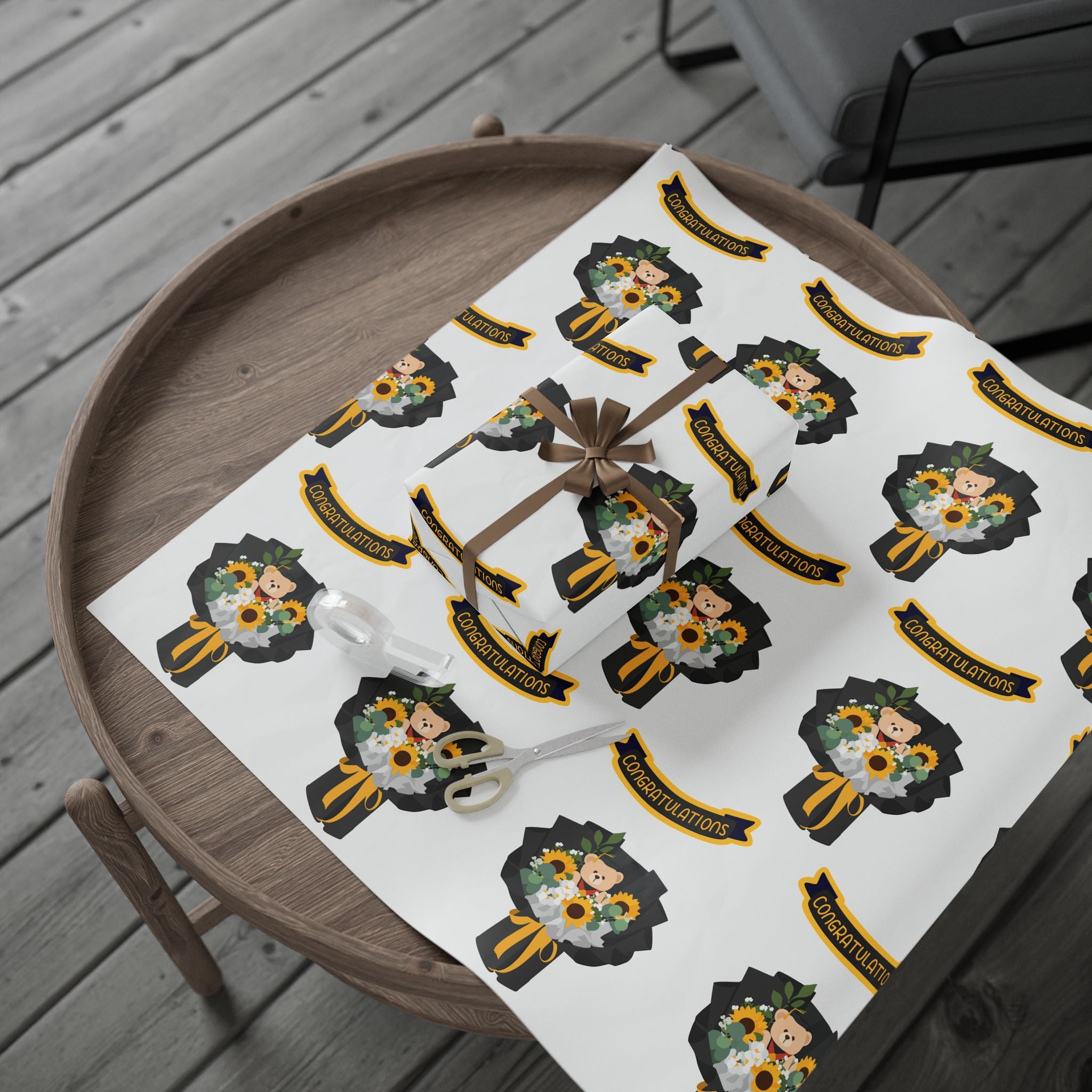 Bouquet Wrapping Paper — Sympathy Floral Memorial Gift Wrap