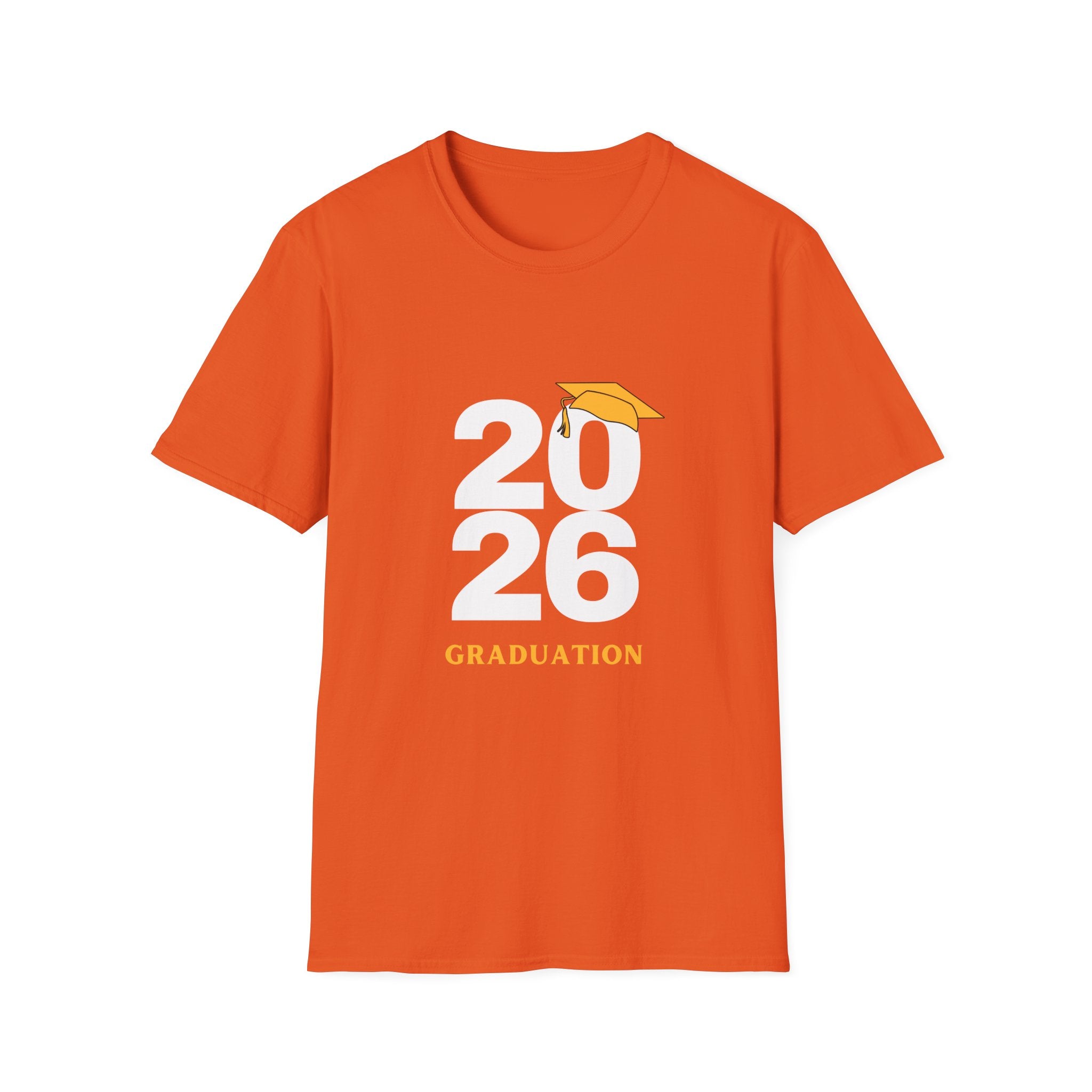 2026 Graduation T-Shirt with Cap Graphic — Class of 2026 Celebration Tee