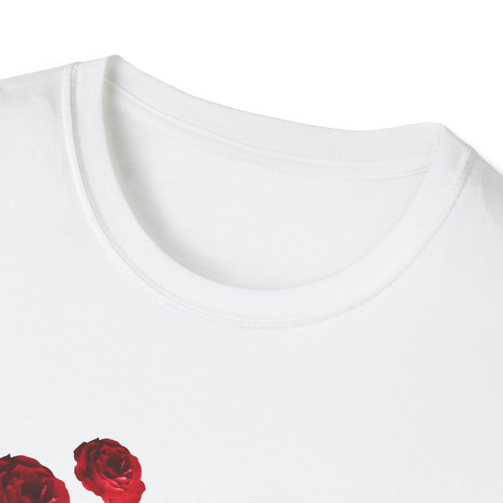 Mother's Day T-Shirt — "Happy Mother's Day" Red Rose Floral Tee