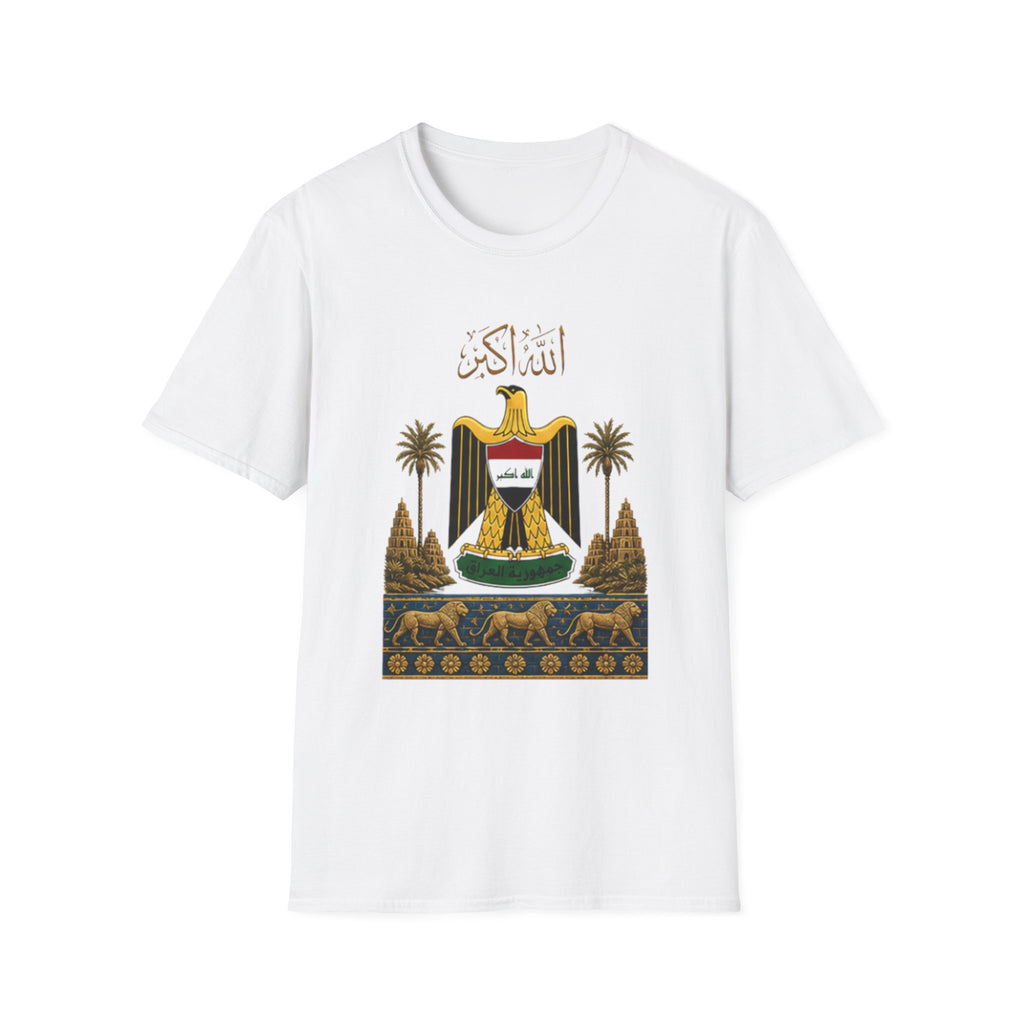 Iraq Coat of Arms T-Shirt — Arabic Eagle Emblem Tee