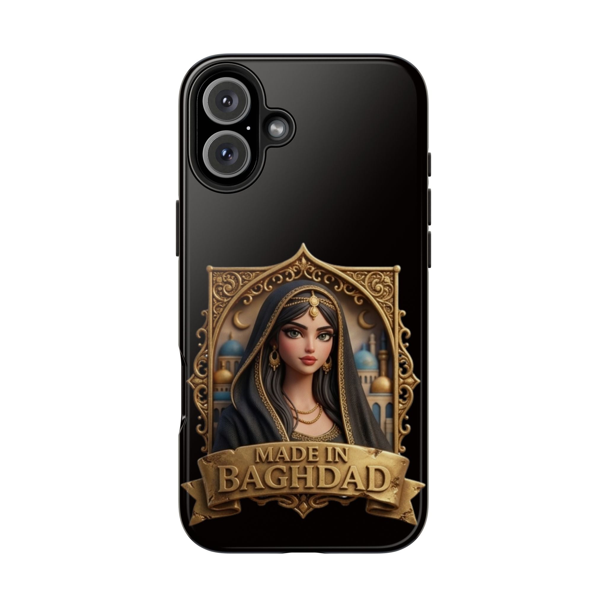 Made in Baghdad Phone Case — Elegant Middle Eastern Portrait Tough Protective Case
