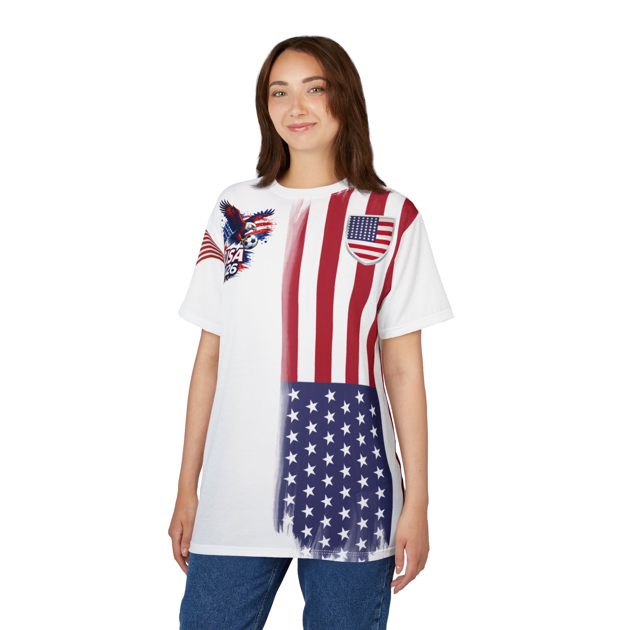 USA 2026 Flag Eagle Tee — Patriotic American Graphic T-Shirt