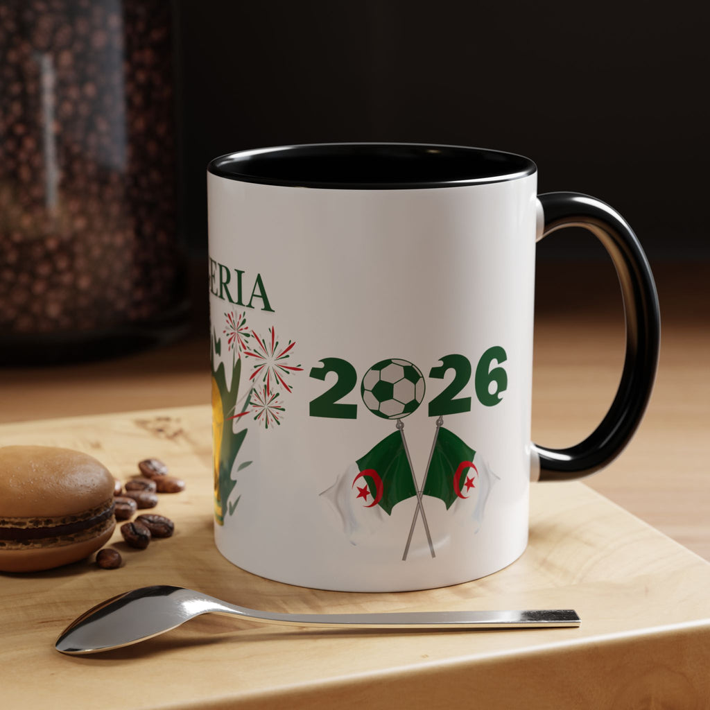 Algeria 2026 Cup Coffee Mug - Soccer Fan Accent Mug