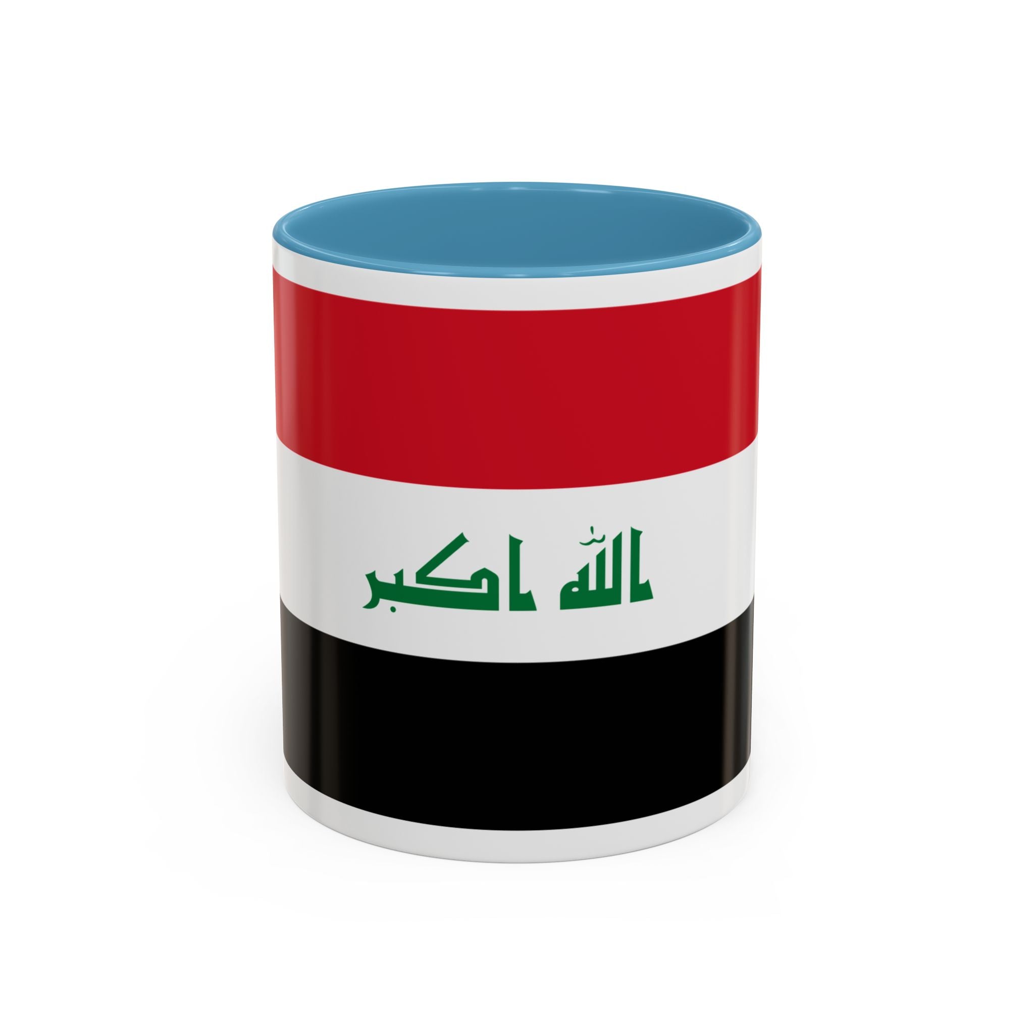 Iraq Flag Accent Coffee Mug with Lion Emblem – Patriotic Iraqi 11/15oz Mug
