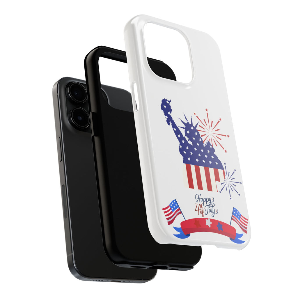 4th of July Tough Phone Case — Statue of Liberty USA Flag Design