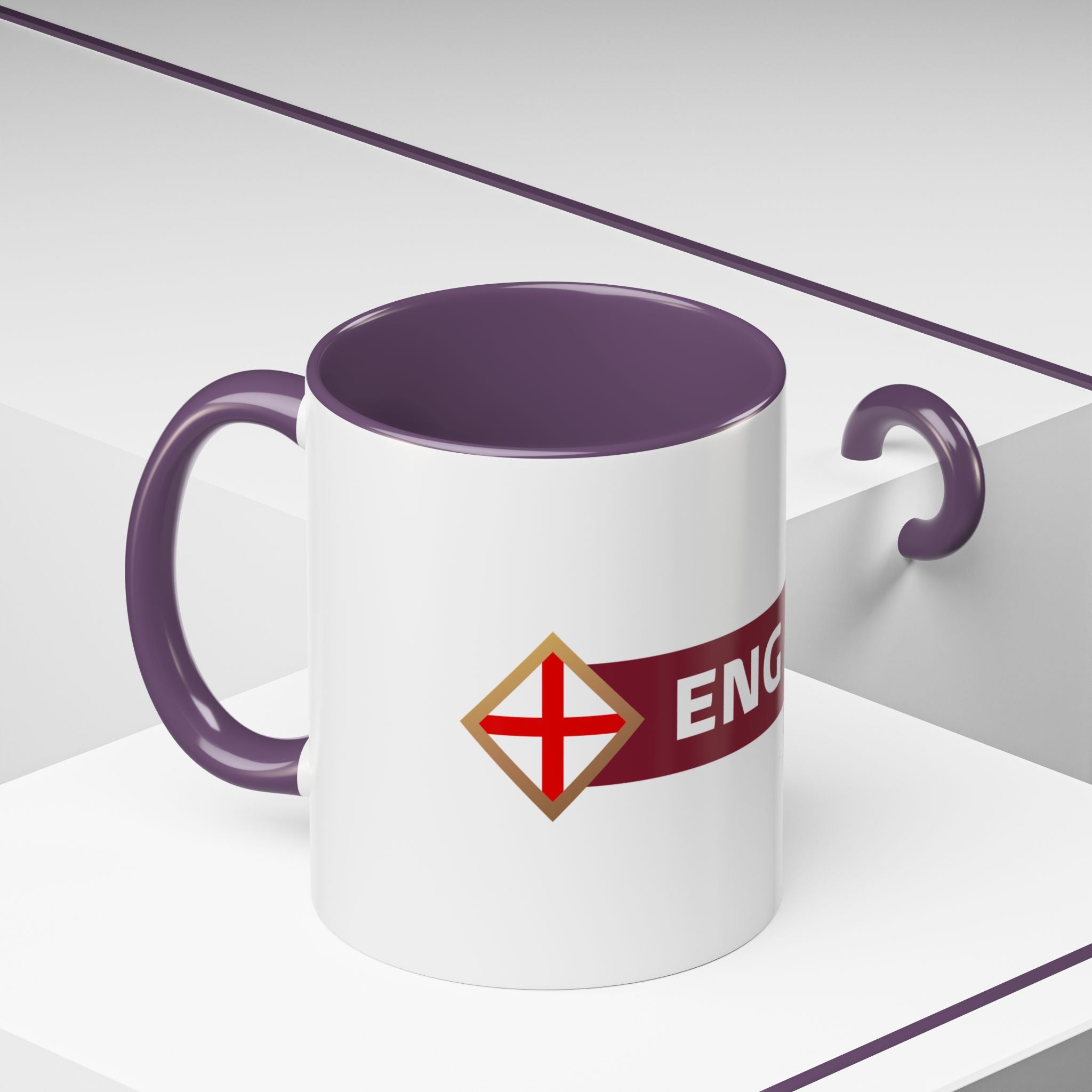 England 2026 Soccer Cup Accent Coffee Mug (11, 15oz)