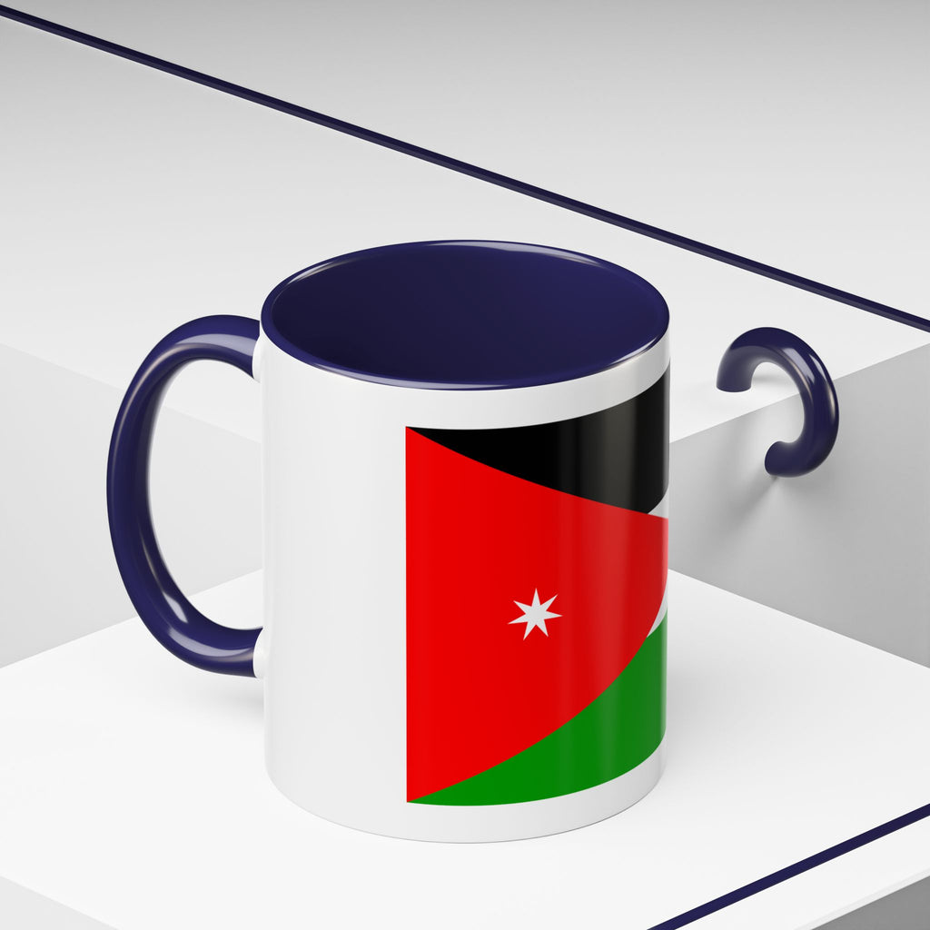 Jordan Flag Accent Coffee Mug – Patriotic Jordanian Tea & Coffee Cup (11/15oz)