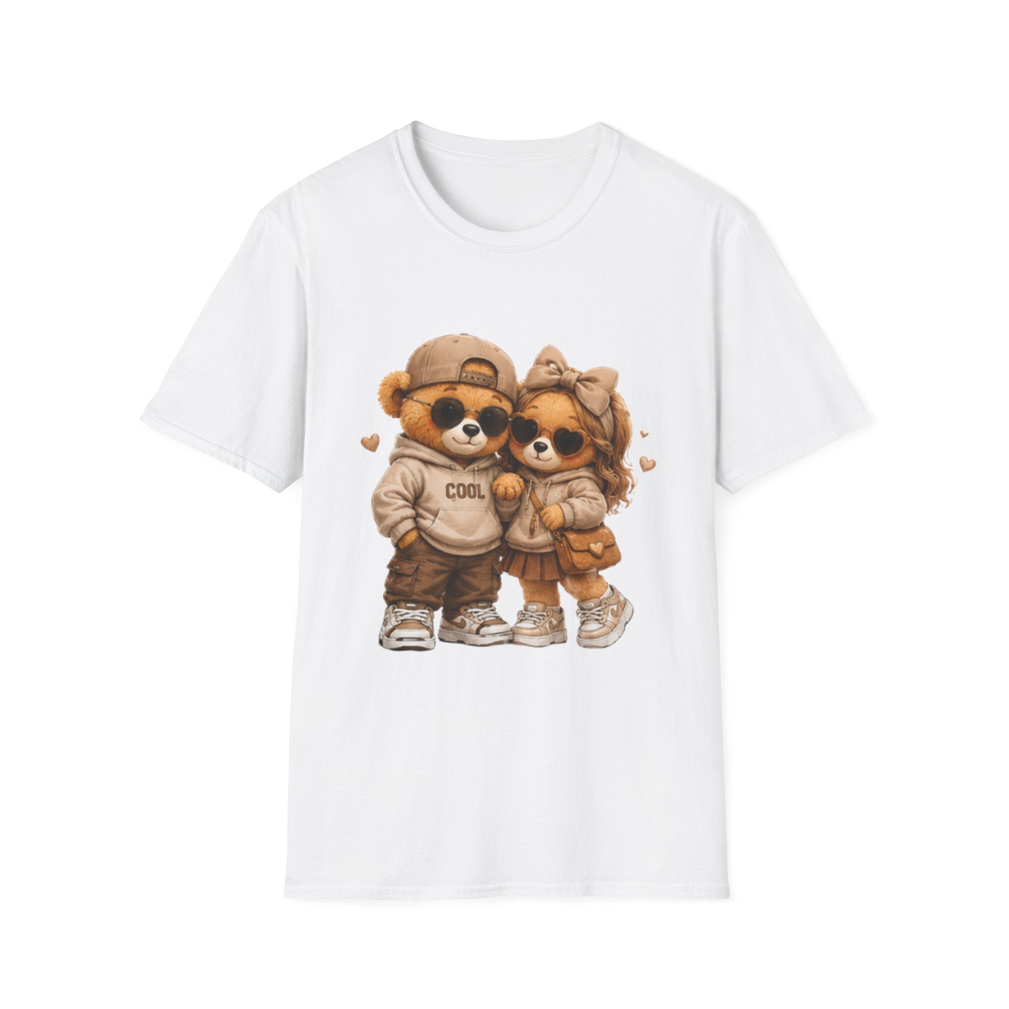 Cute Couple Bear Tee — Cozy Matching Cartoon Bear unisex T-Shirt
