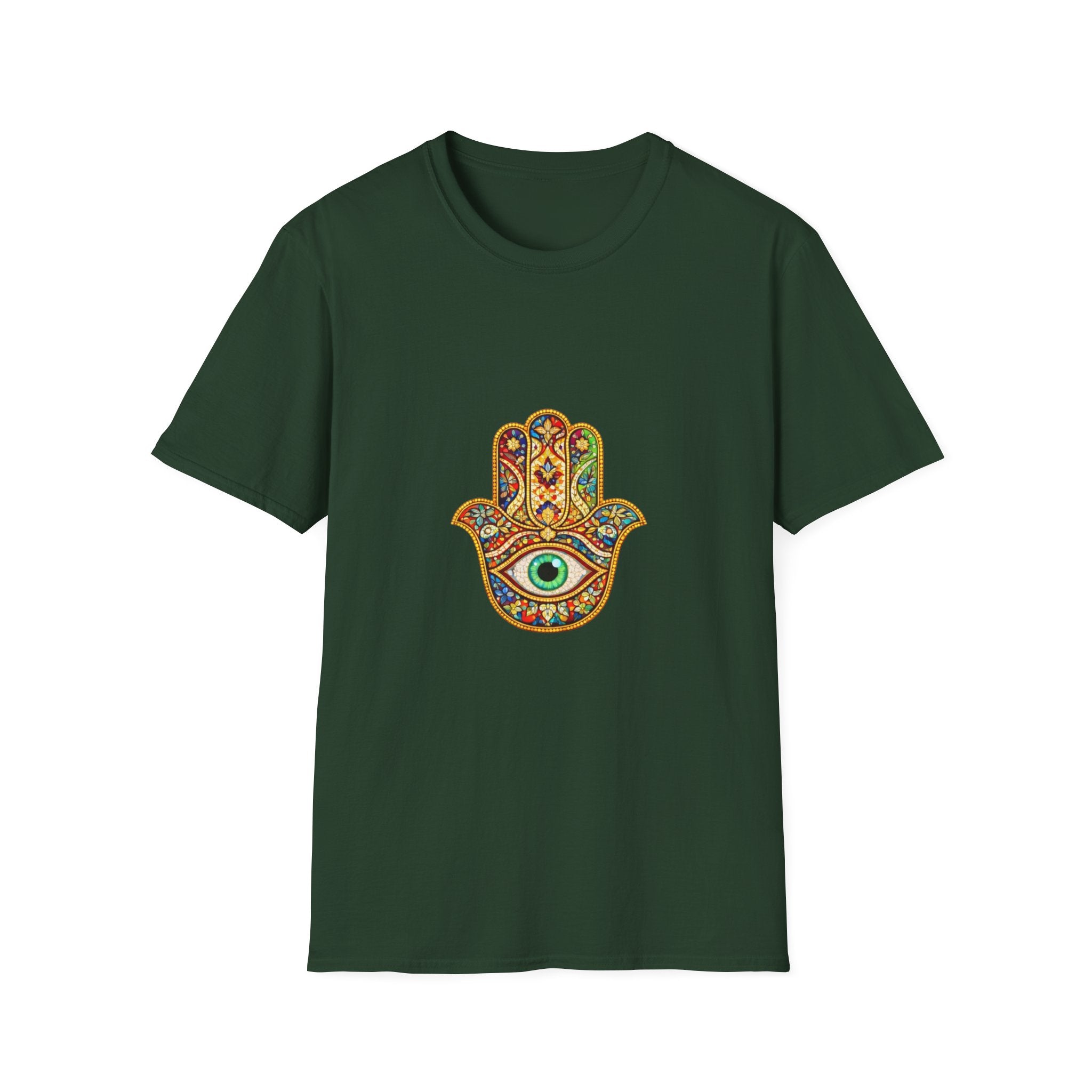 Hamsa Hand T-Shirt – Colorful Protective Eye Boho Tee