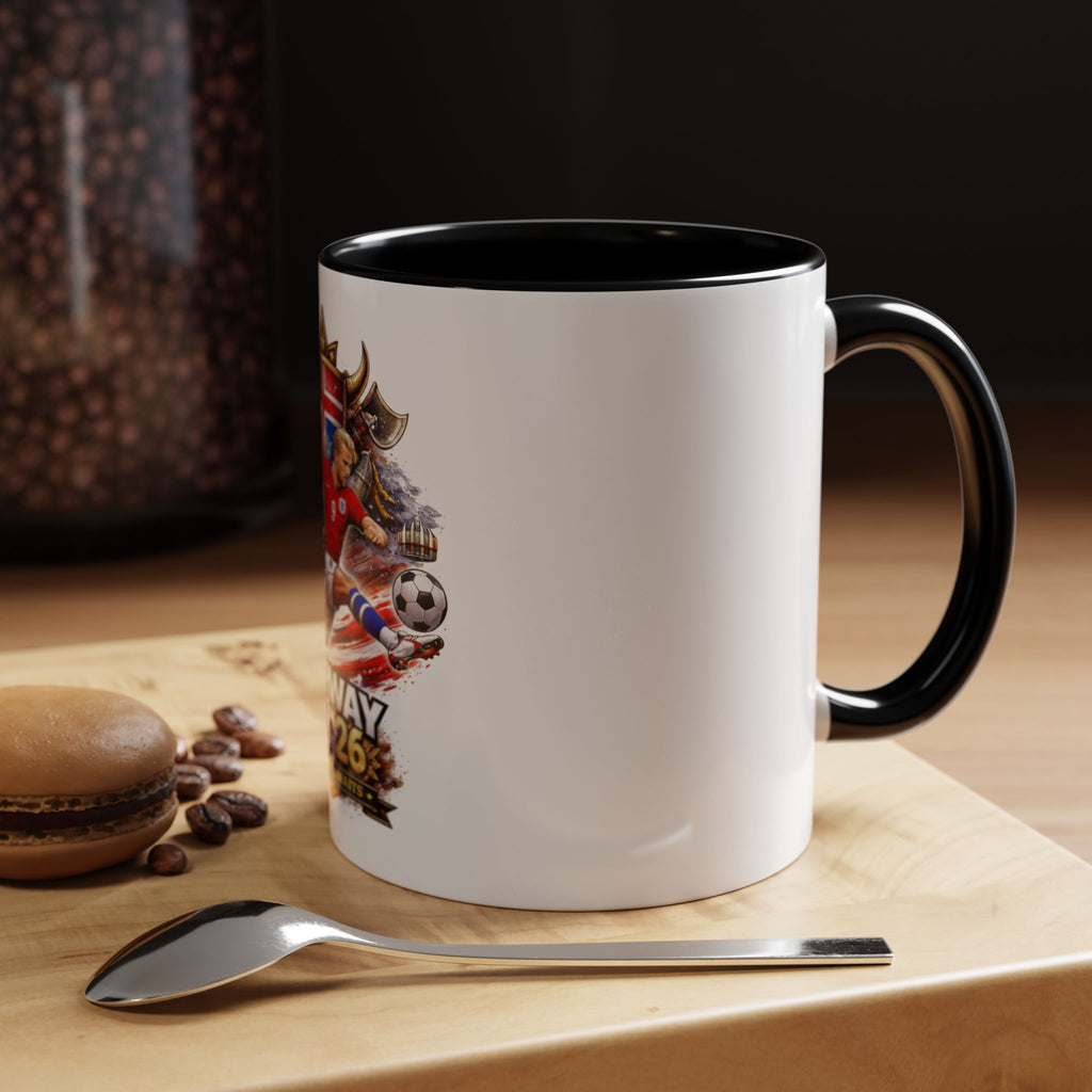 Norway 2026 Soccer Mug – Valhalla Awaits Football Fan Coffee Cup