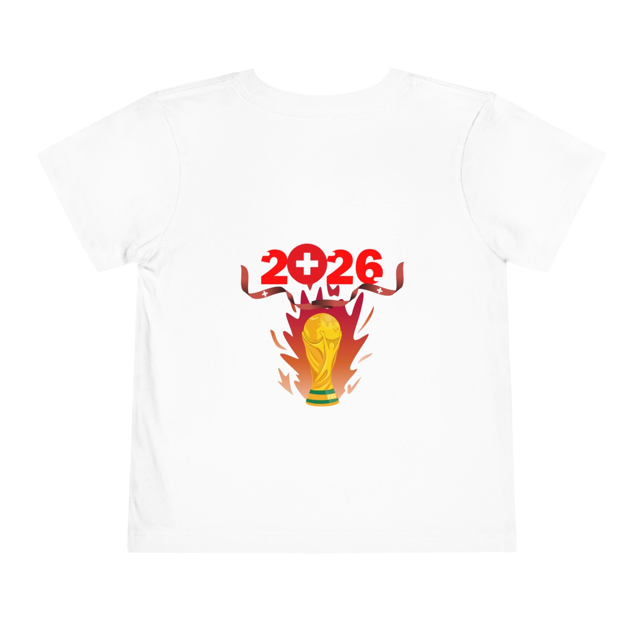Switzerland Toddler Tee — 2026 World Cup Trophy Graphic with Swiss Flag