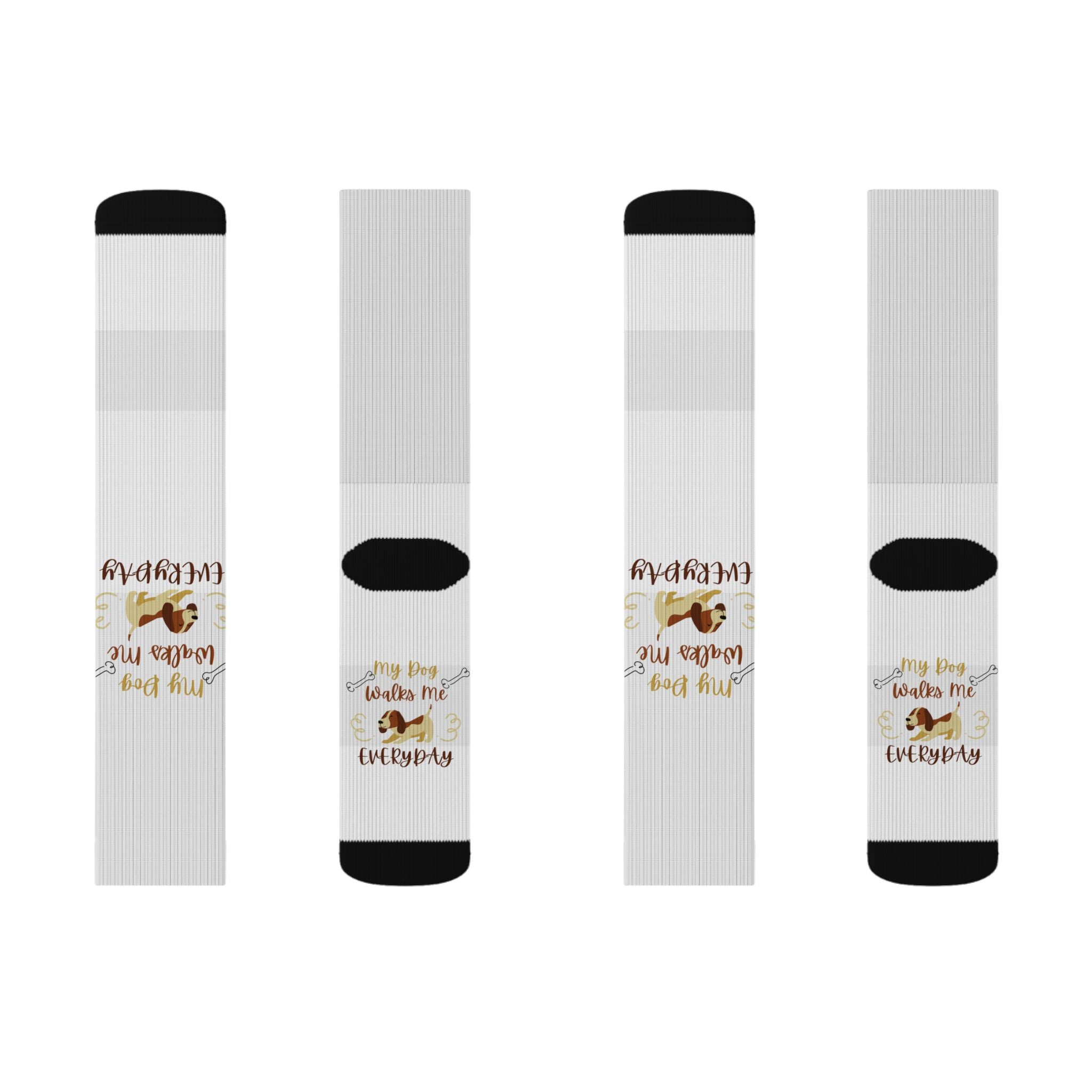 Cozy Fall 'Give Me Coffee & Cuddles' Sublimated Socks