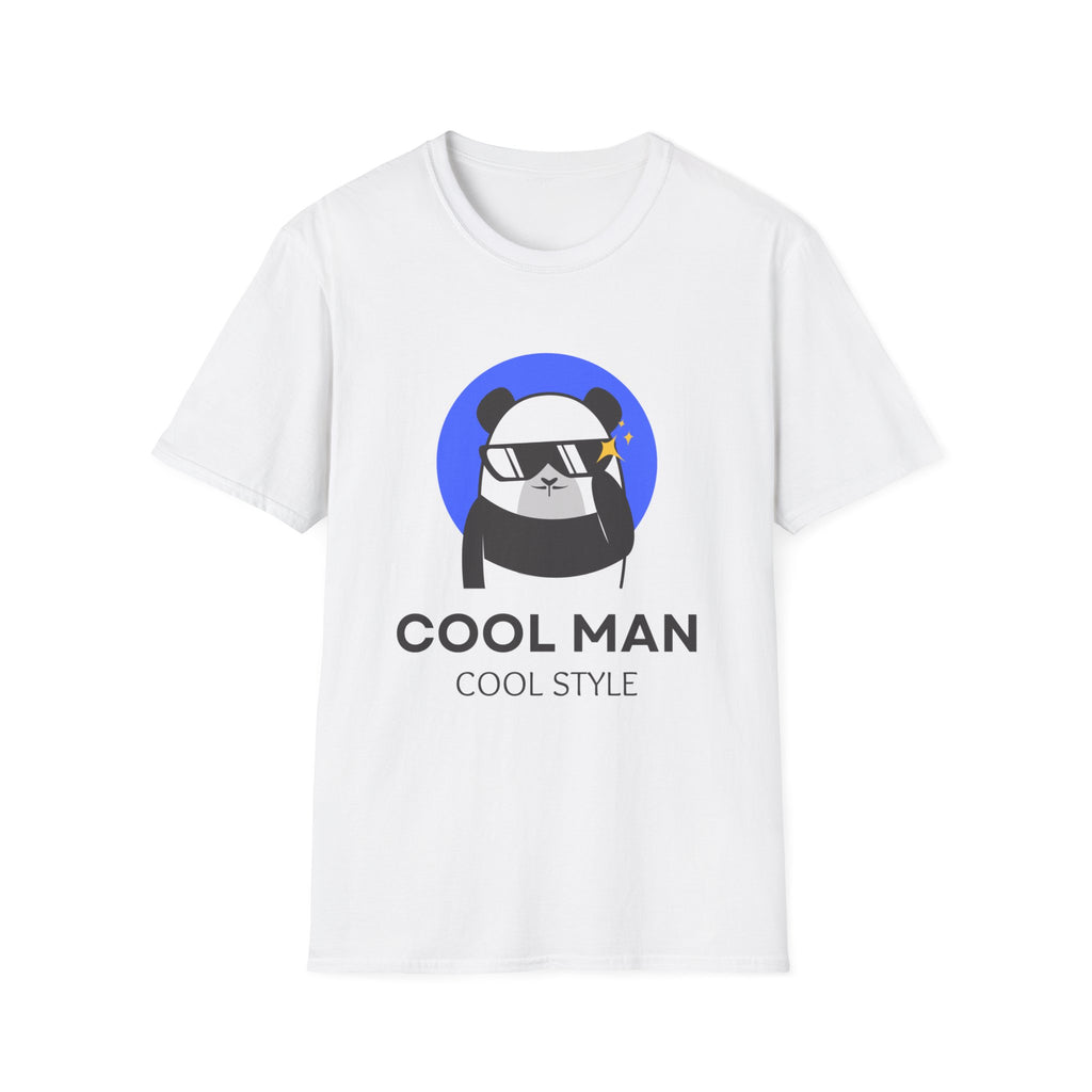 Cool Man Panda T-Shirt — 'Cool Man Cool Style' Graphic Tee