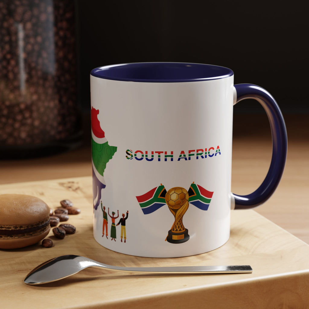 South Africa Coffee Mug — Map, Flag & Trophy Design (11/15oz)