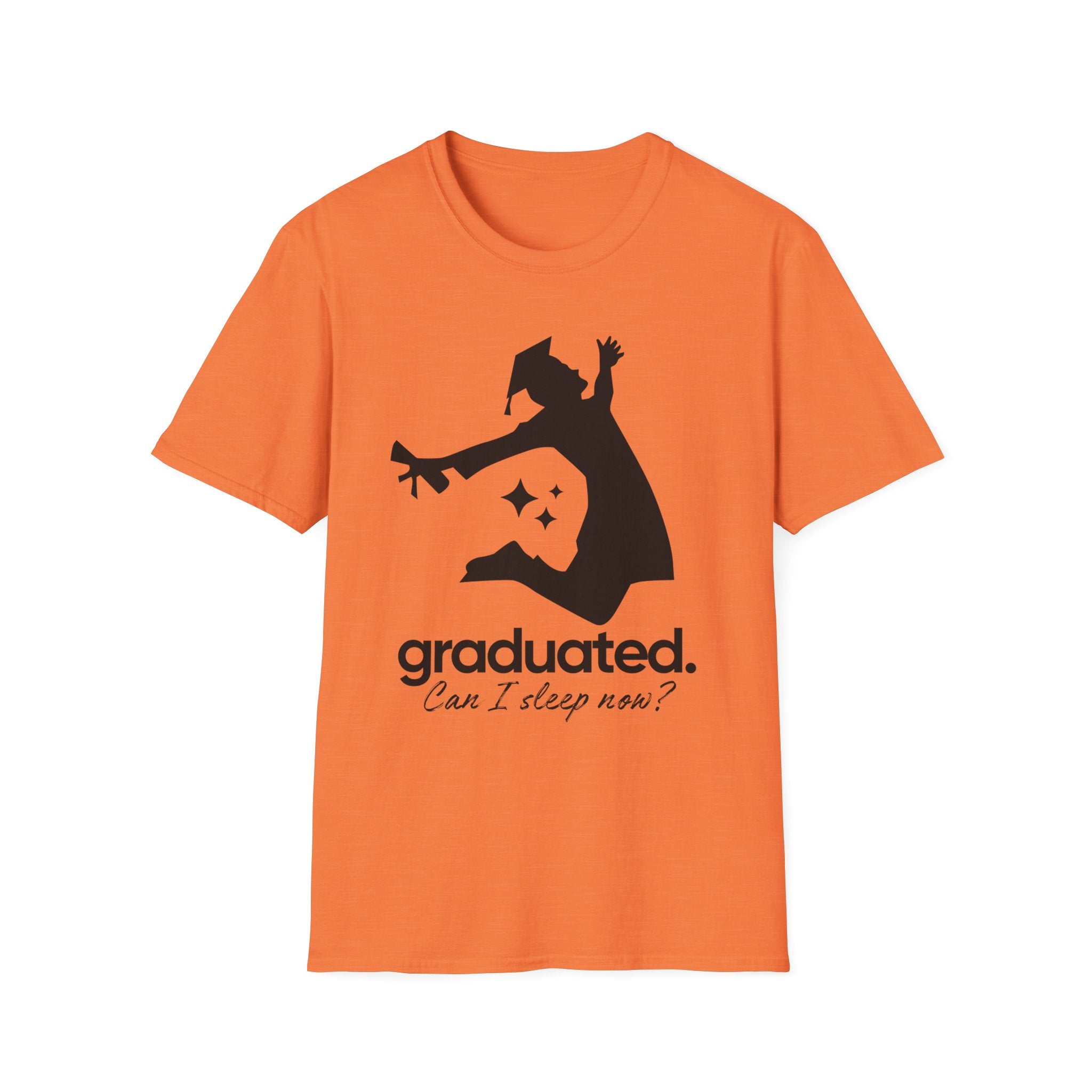 Graduated. Can I Sleep Now? T-Shirt - Funny Graduation Tee