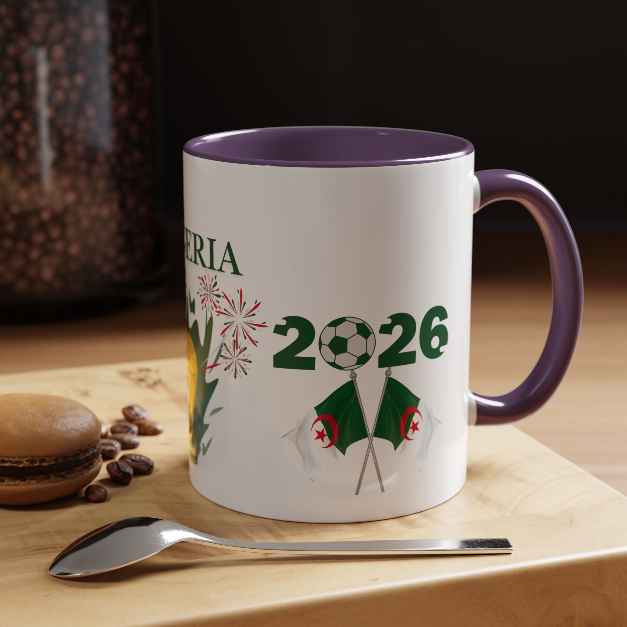 Algeria 2026 Cup Coffee Mug - Soccer Fan Accent Mug
