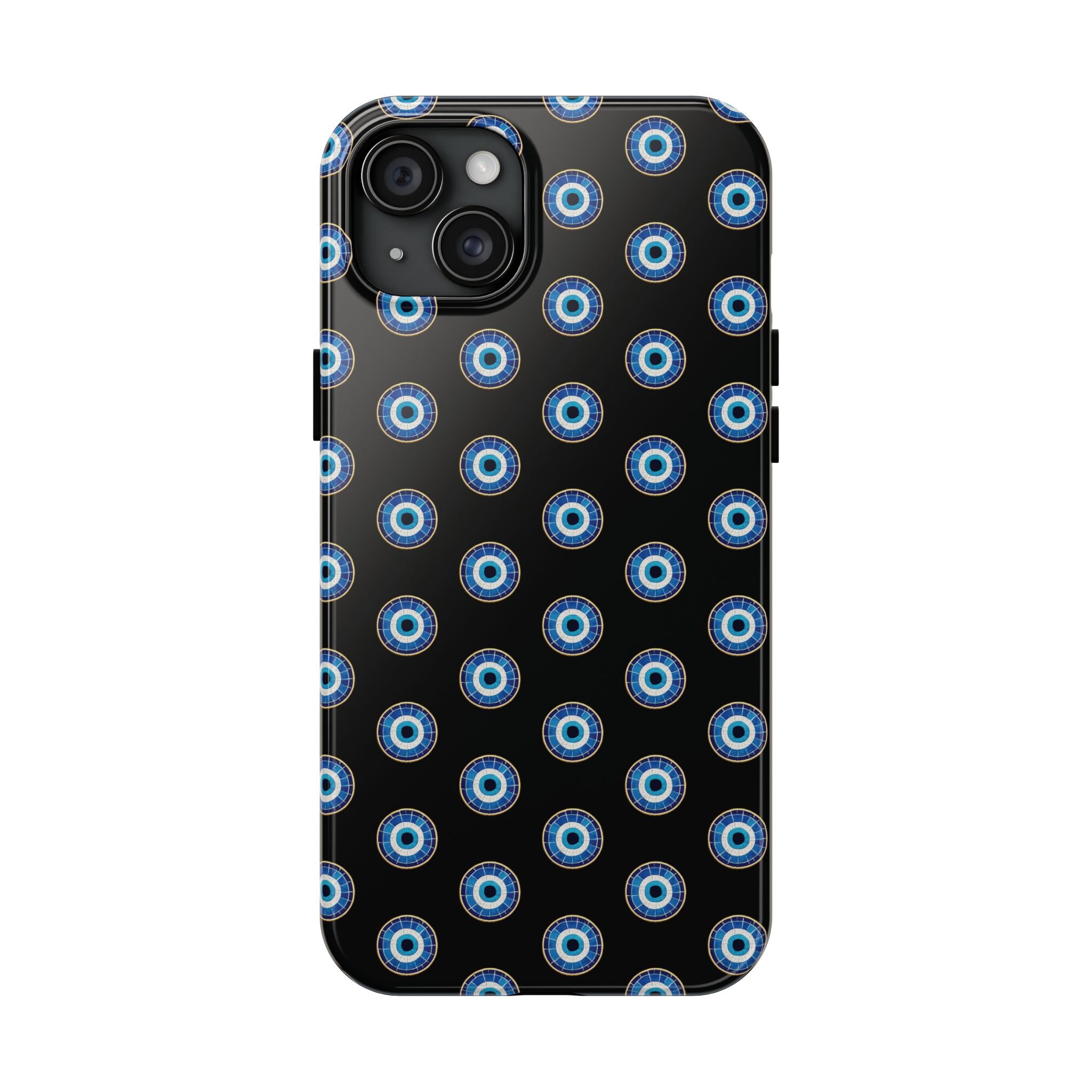 Evil Eye Pattern Tough Phone Case — Protective Blue Nazar Design