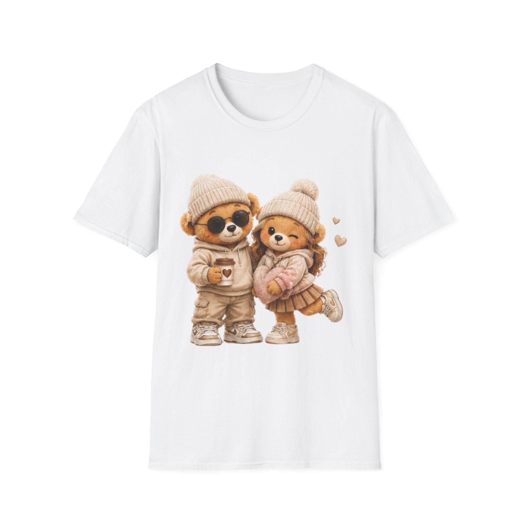 Cute Winter Bears Couple unisex T-Shirt — Cozy Matching Cute Bear Illustration